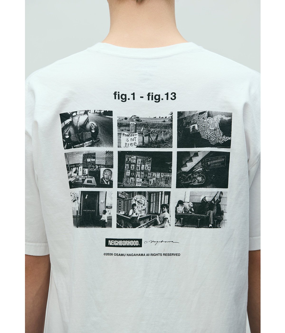 NH X OSAMU NAGAHAMA TEE SS-4 WHITE 未使用 NH X OSAMU NAGAHAMA . TEE SS-4 | NEIGHBORHOOD(ネイバーフッド