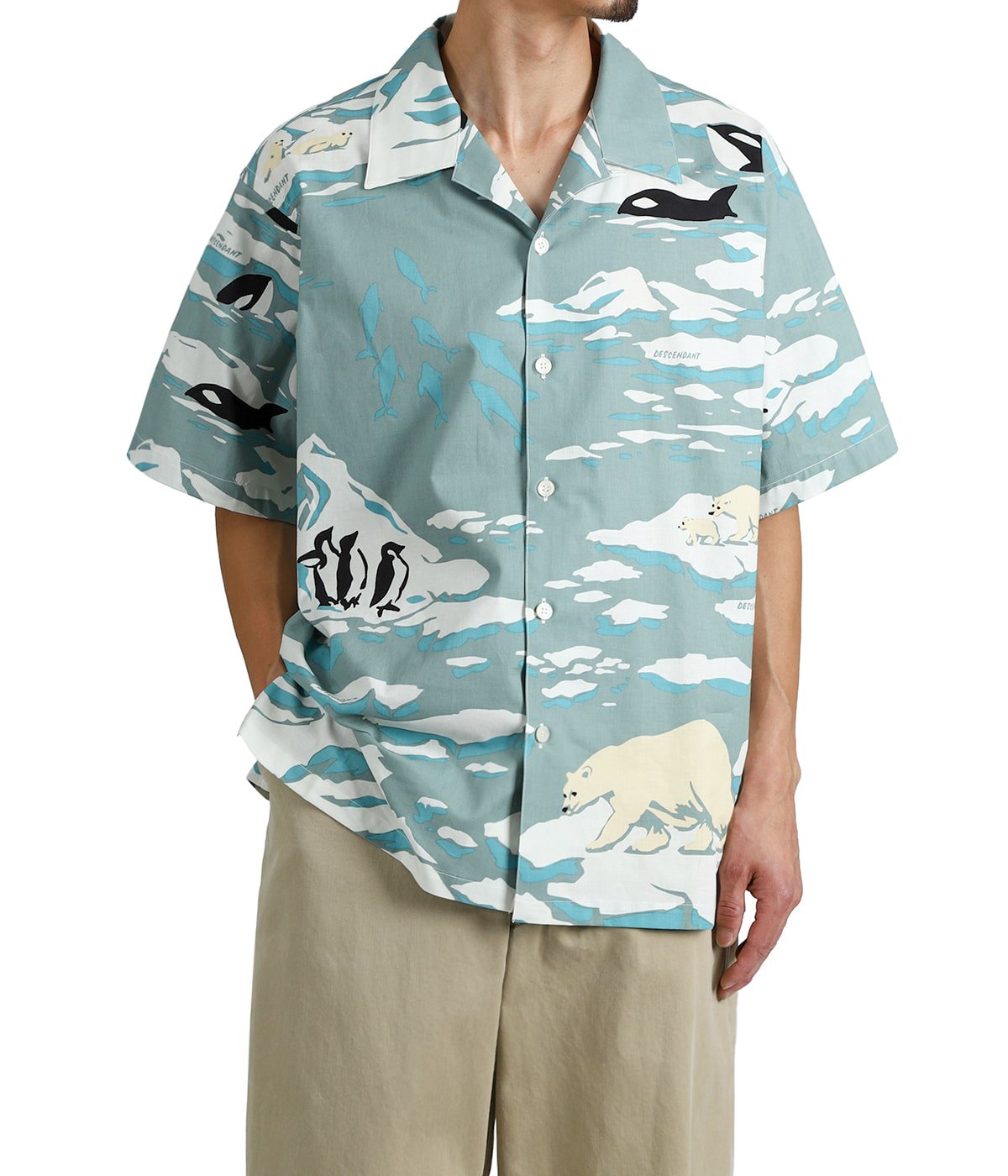EDGD OPEN COLLAR TEXTILE SS SHIRT | DESCENDANT(ディセンダント