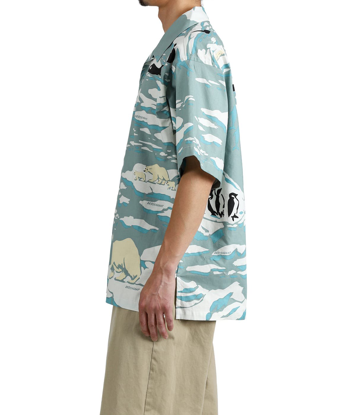 EDGD OPEN COLLAR TEXTILE SS SHIRT | DESCENDANT(ディセンダント