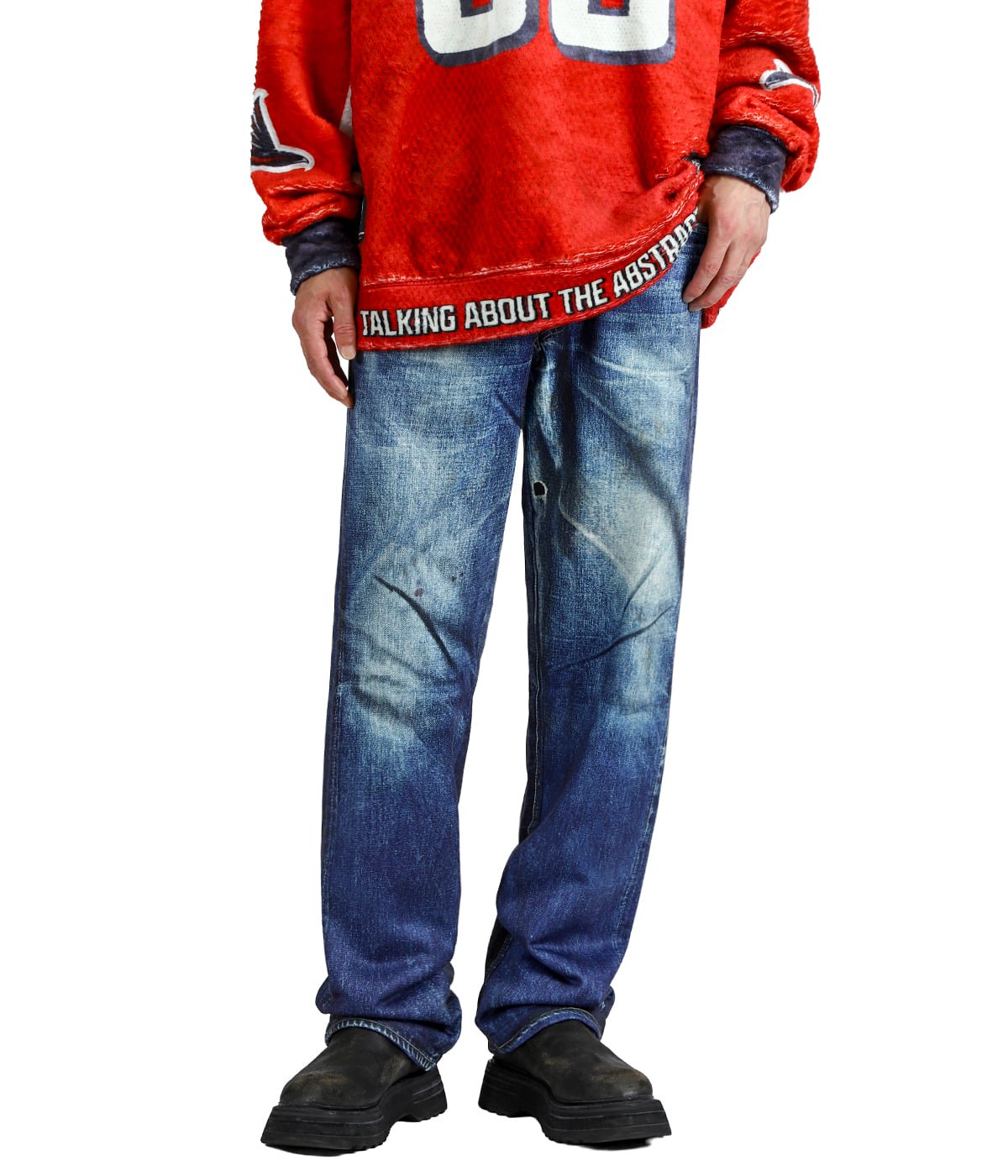 model(175cm / 60kg)B85 W75 H92 着用サイズ：L