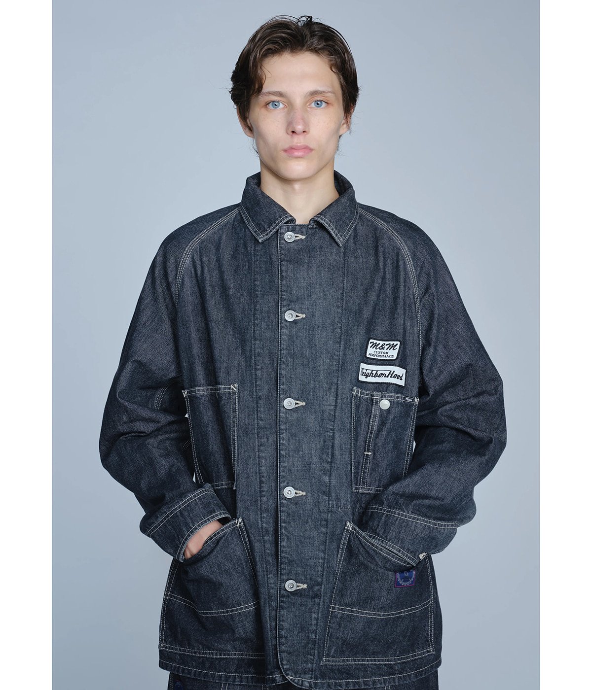 NH X M&M . WASHED DENIM COVERALL JACKET | NEIGHBORHOOD