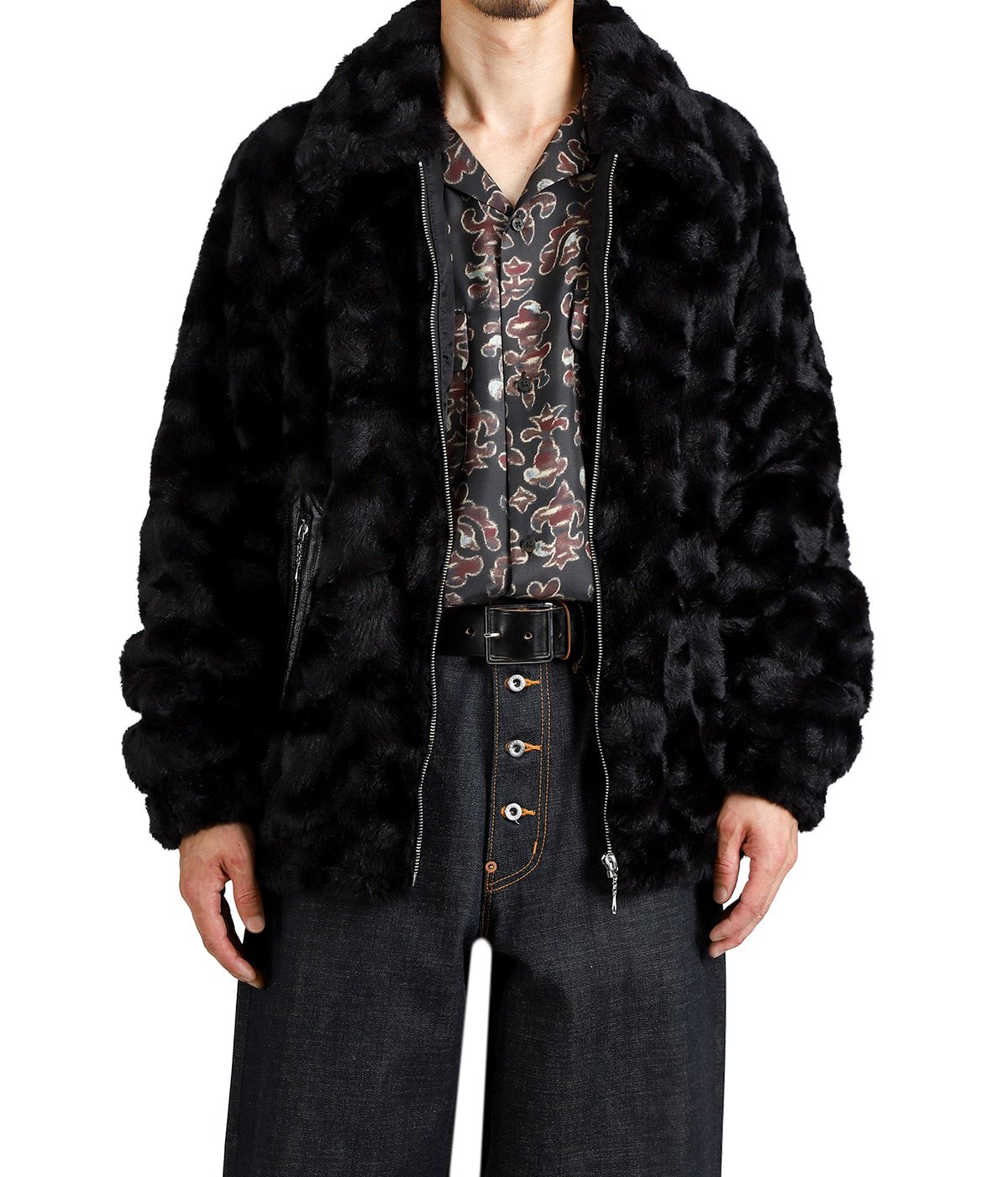 た*す様 SUGARHILL ウールブルゾン ブラック FUR DOUBLE ZIP JACKET | SUGARHILL(シュガーヒル) / アウター