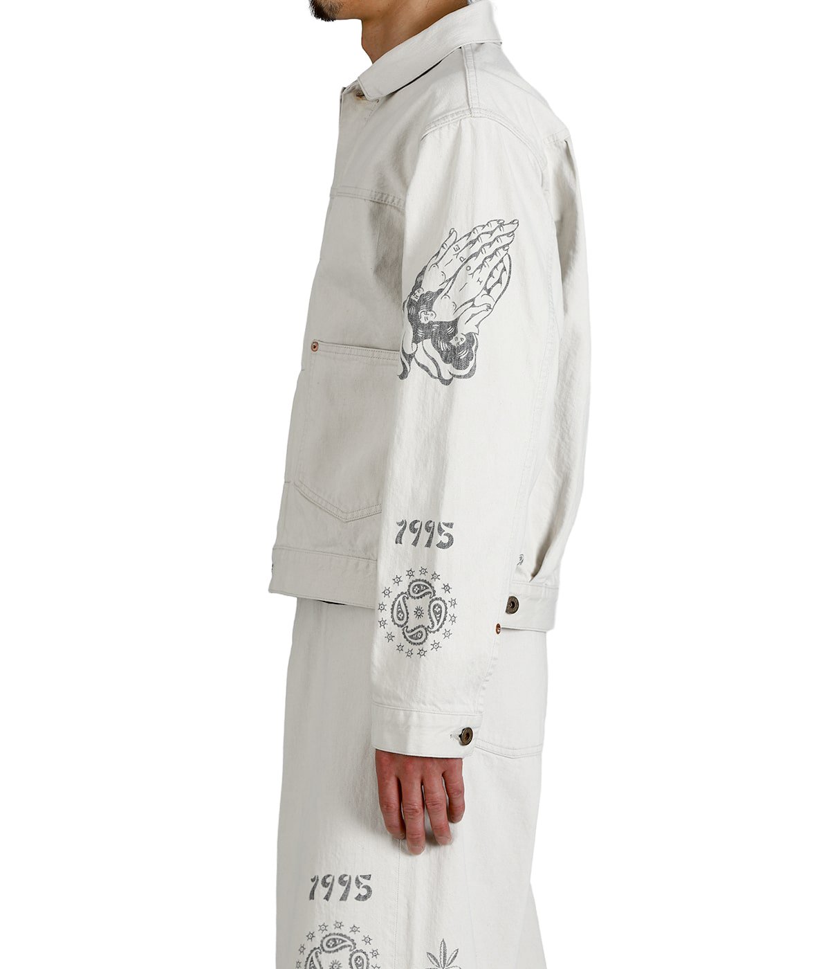 無*大様 SUGARHILL TATTOO FLASH PRINT ジャケット SUGARHILL/シュガーヒル】TATTOO FLASH PRINT DENIM JACKET 26440413の