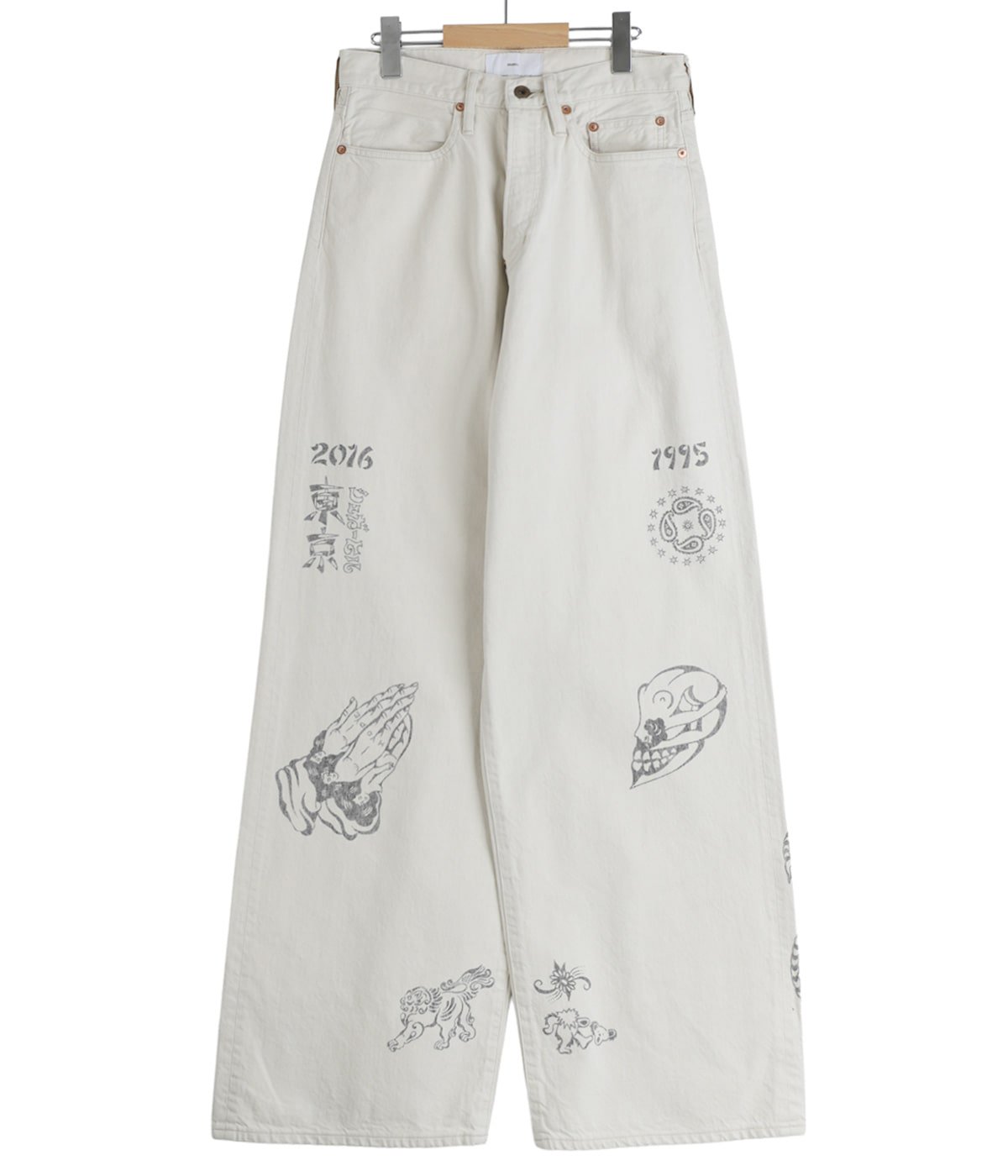 TATTOO FLASH PRINT MODERN DENIM WIDE CUT | SUGARHILL(シュガーヒル