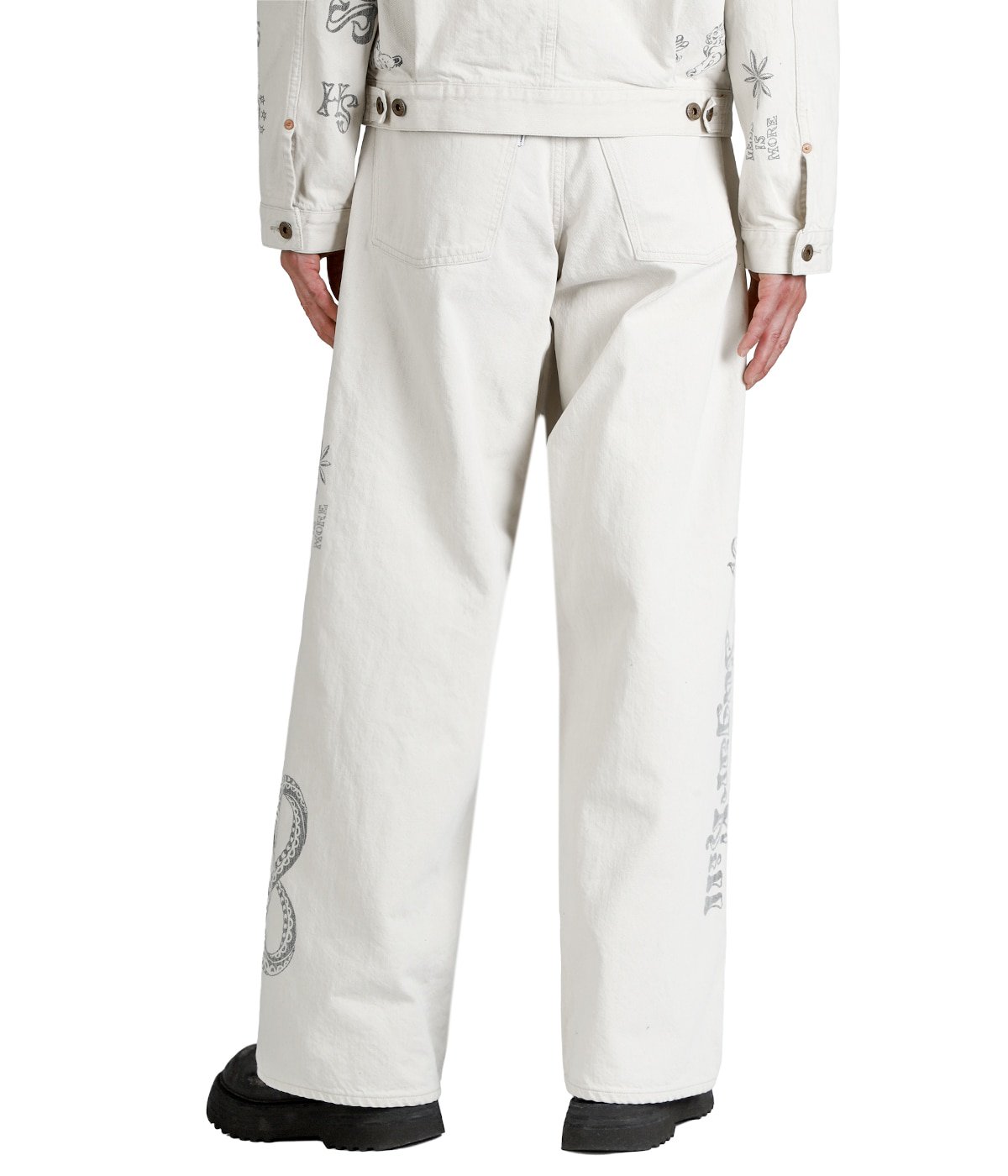 TATTOO FLASH PRINT MODERN DENIM WIDE CUT | SUGARHILL(シュガーヒル