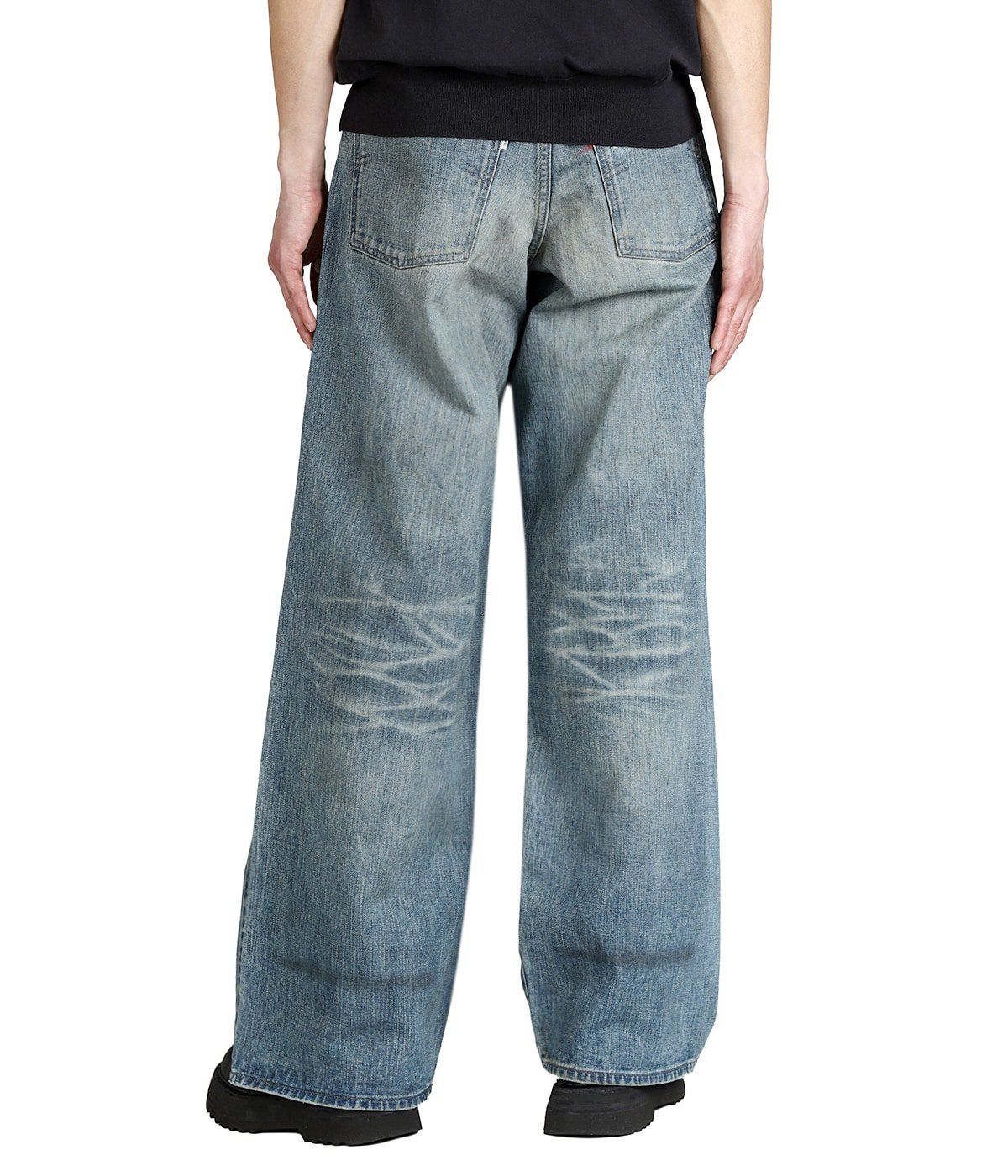 DESTRESSED MODERN DENIM WIDE CUT | SUGARHILL(シュガーヒル