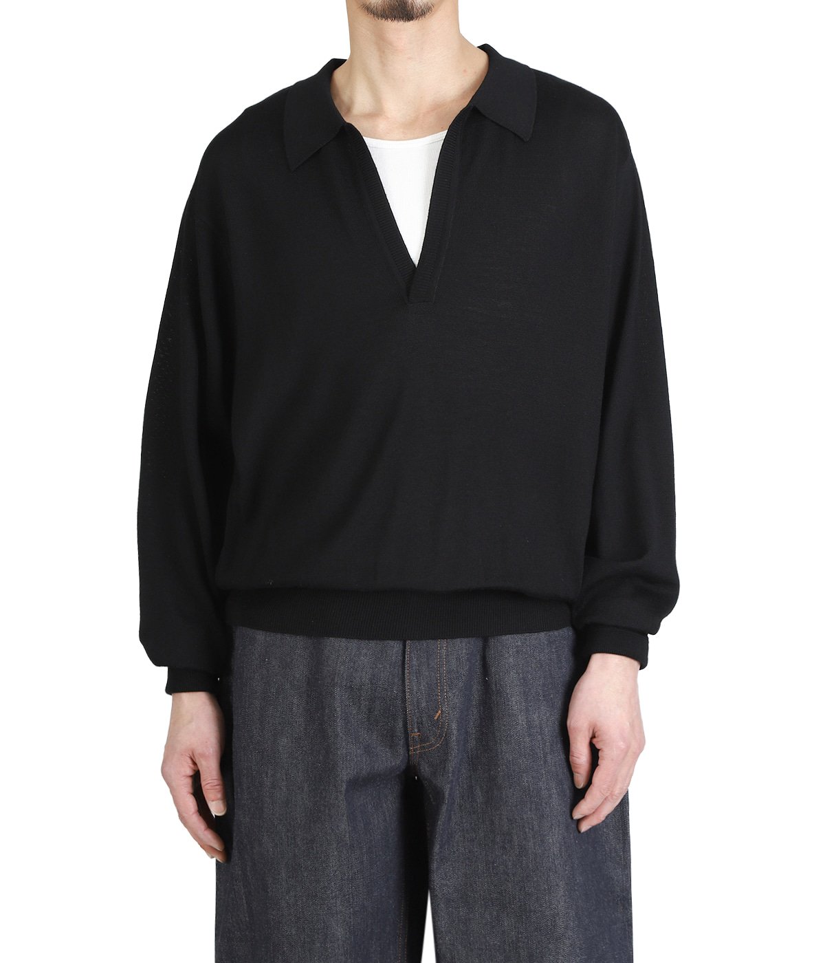WOOL KNIT POLO | SUGARHILL(シュガーヒル) / トップス ポロシャツ