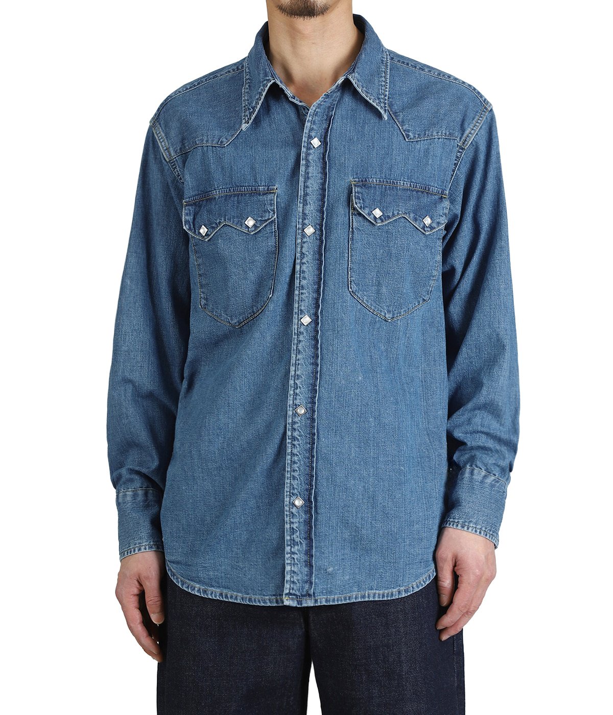 DENIM SHIRT H.WASH | MASSES(マシス) / トップス 長袖シャツ (メンズ