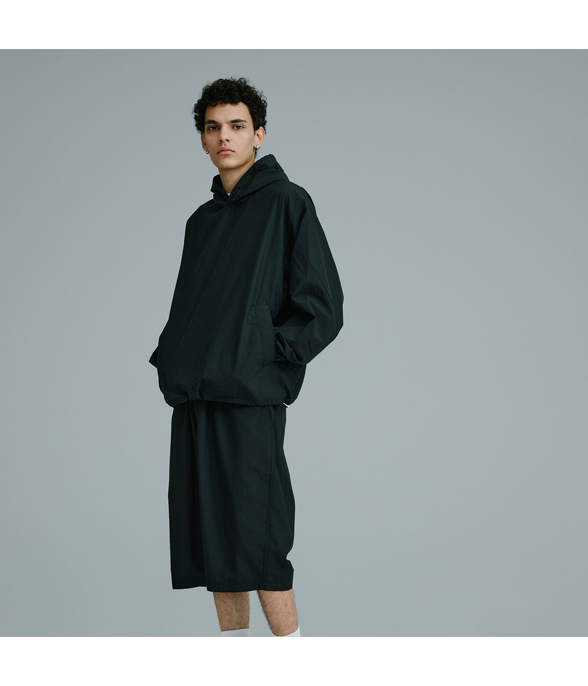 COTTON / NYLON WEATHER CLOTH PULLOVER PARKA | GOLD(ゴールド