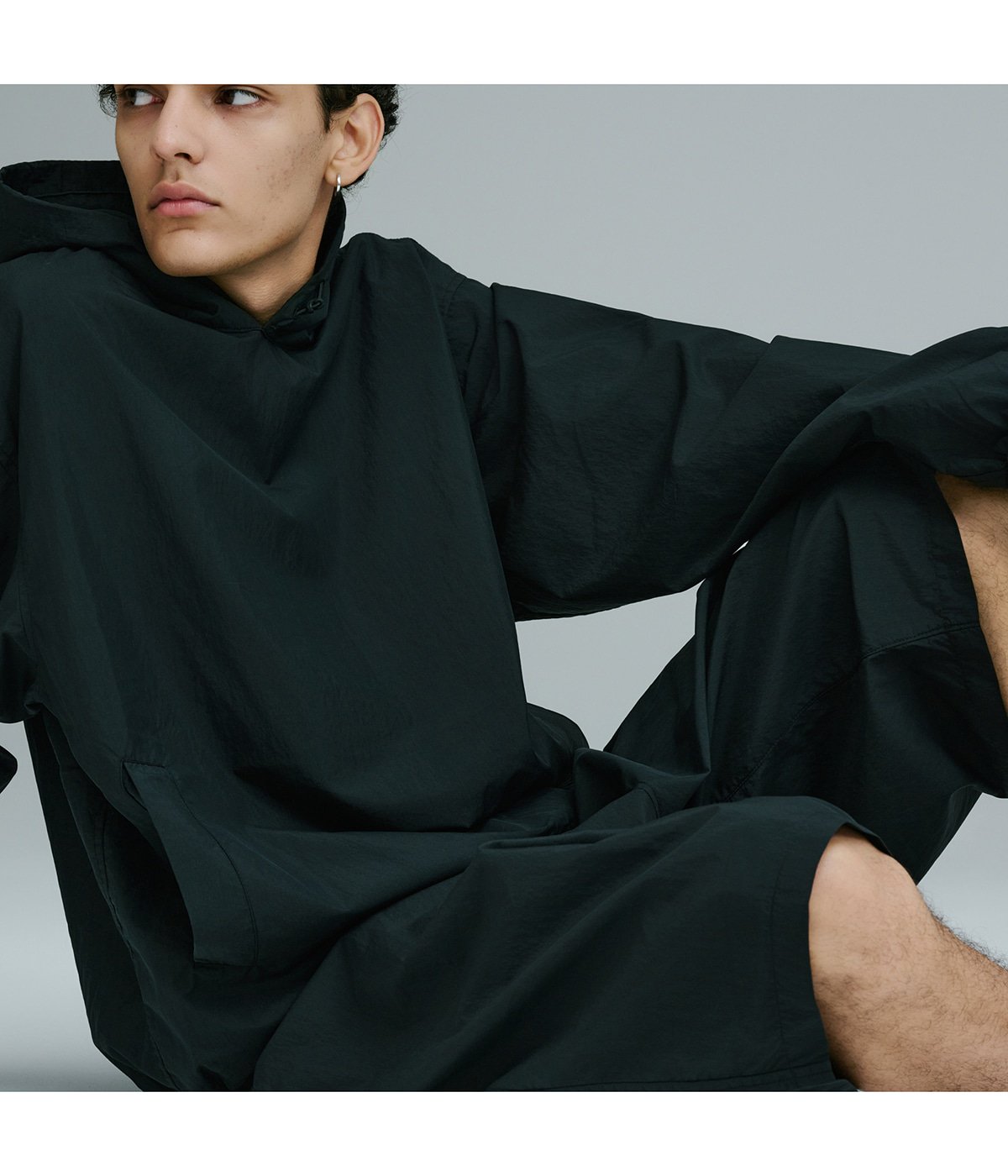 COTTON / NYLON WEATHER CLOTH PULLOVER PARKA | GOLD(ゴールド