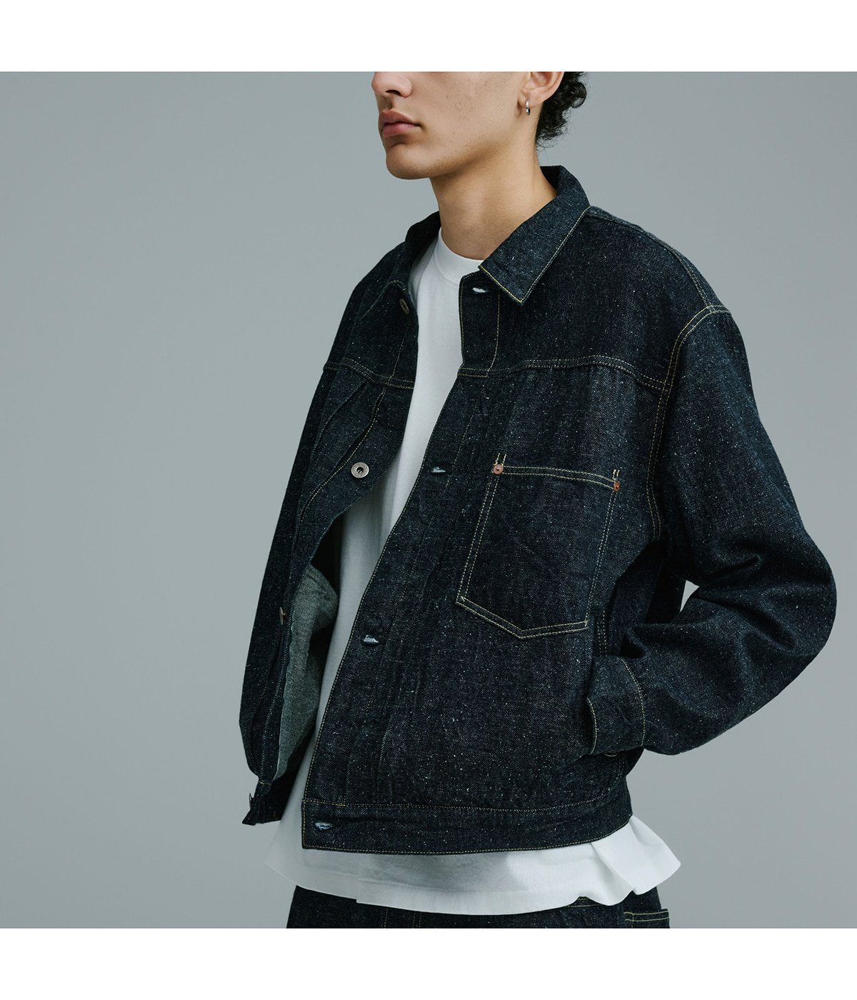 RECYCLED SUVIN COTTON YARAN 11.5oz DENIM BLOUSE WWⅡ MODEL | GOLD RECYCLED SUVIN COTTON YARAN 11.5oz DENIM BLOUSE WWⅡ MODEL | GOLD