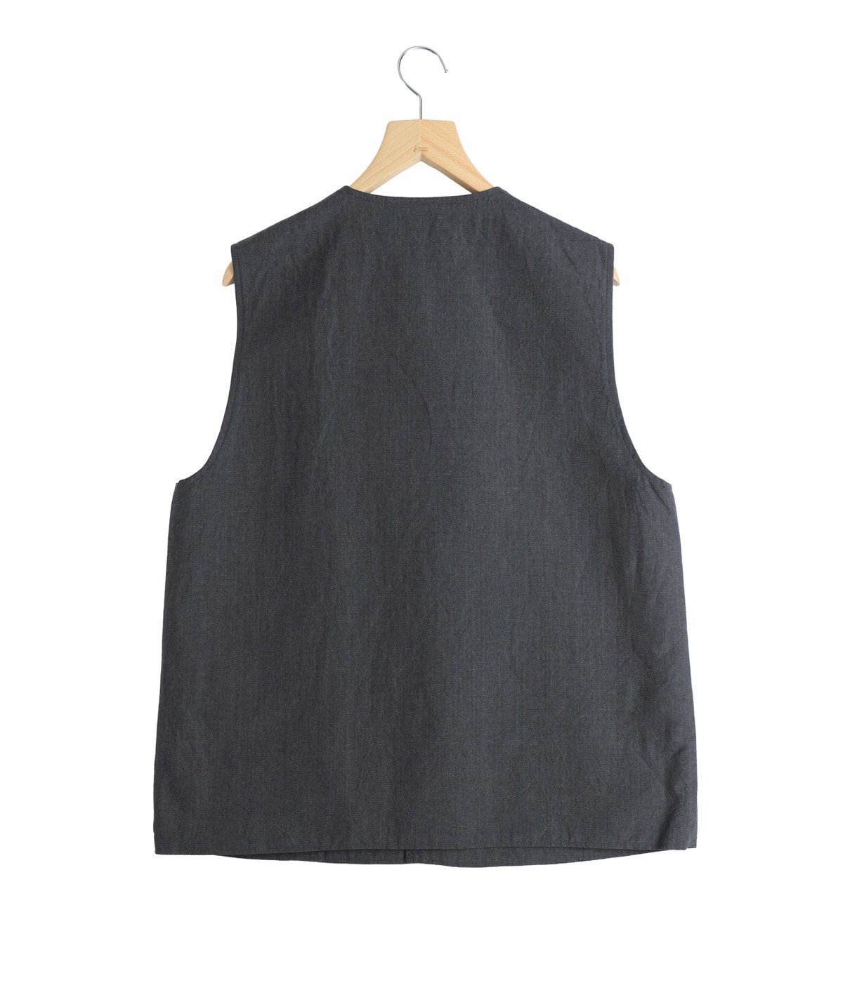 LINEN / WOOL TROPICAL CREW NECK VEST | GOLD(ゴールド) / トップス