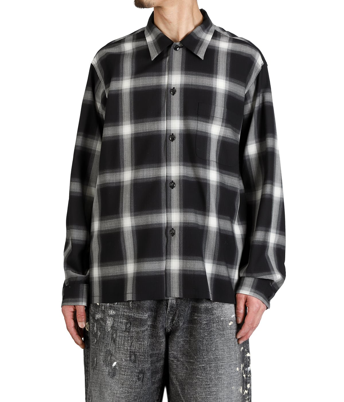 WOOL Super140s TROPICAL OPEN SHIRT | GOLD(ゴールド) / トップス