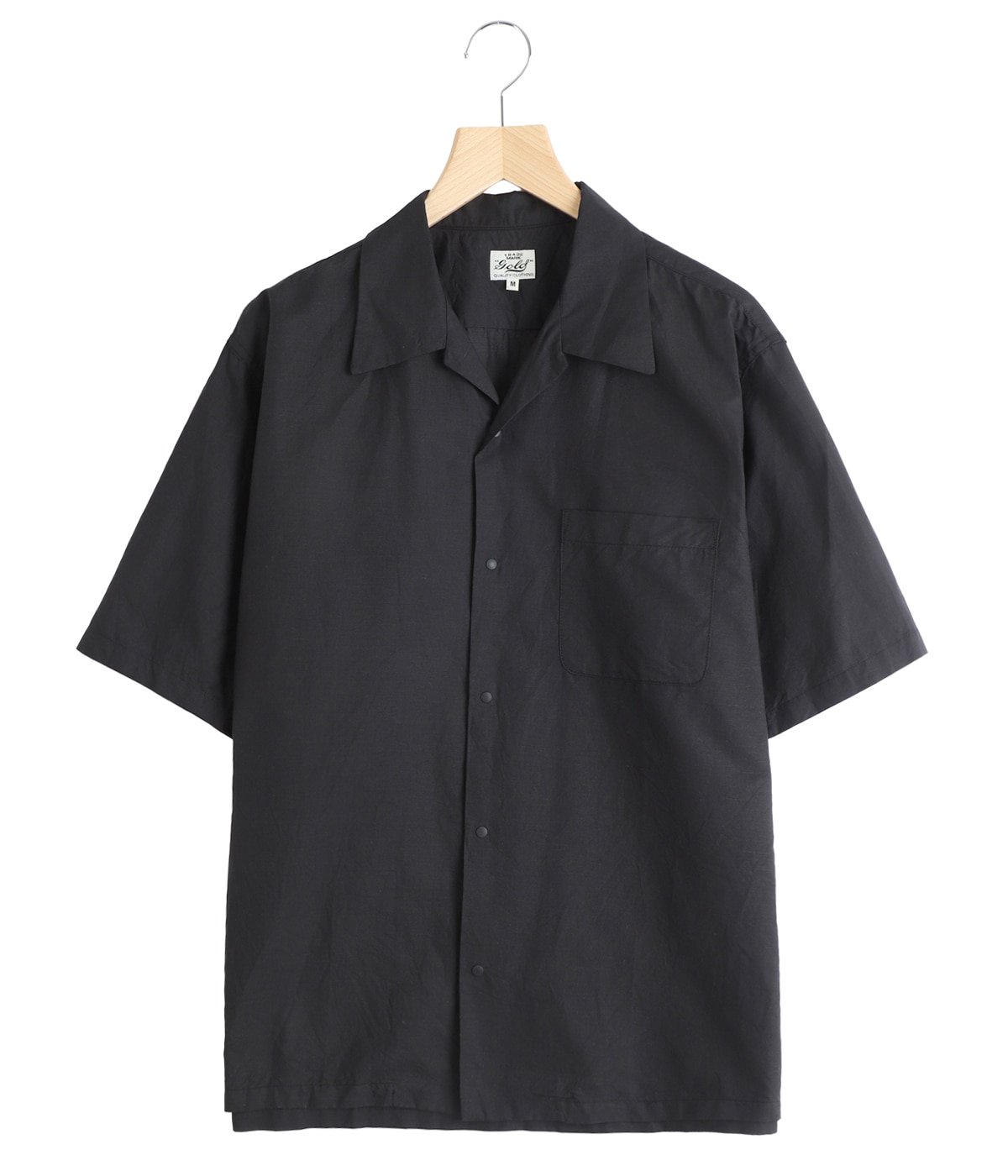 COTTON / RAMIE BROAD SNAP SHIRT | GOLD(ゴールド) / トップス 半袖
