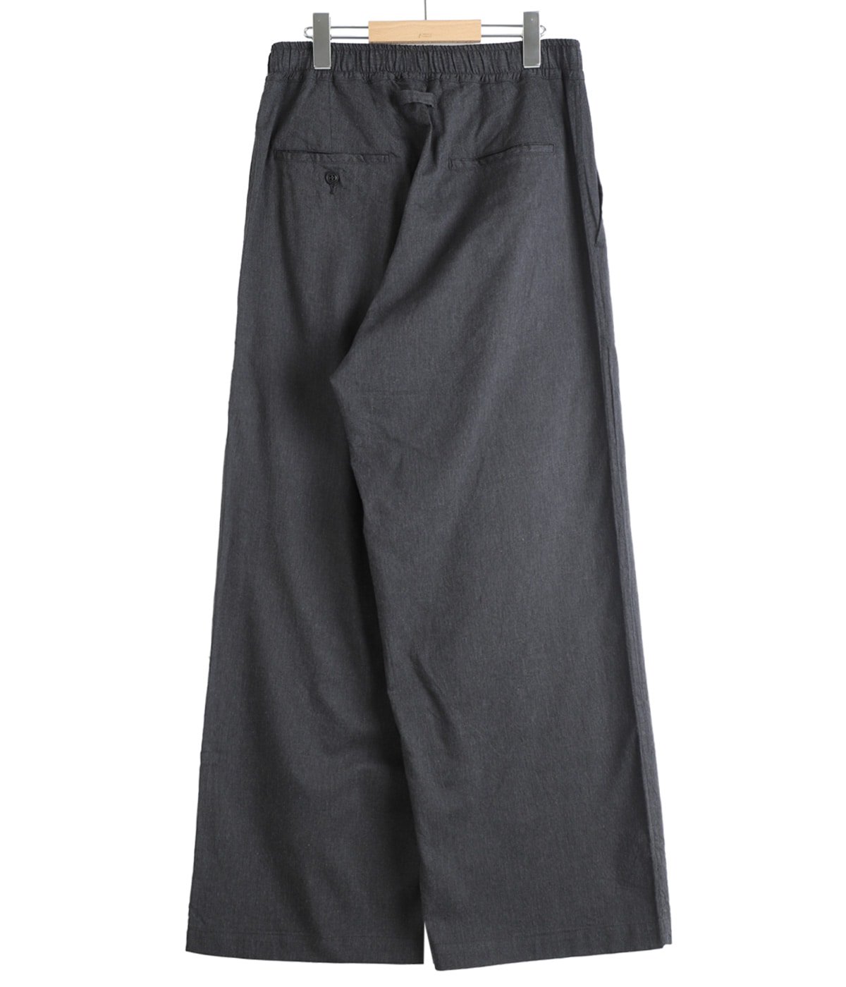 COTTON / SILK NEL 2TUCK WIDE EASY PANTS | GOLD(ゴールド) / パンツ