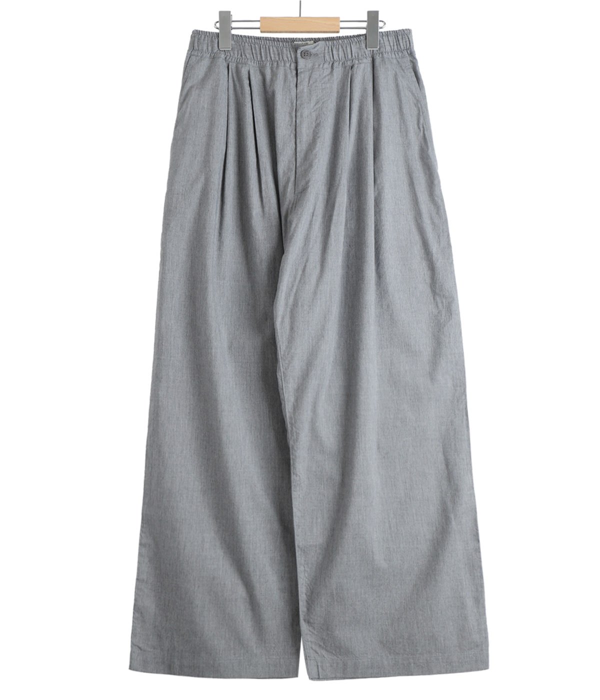 COTTON / SILK NEL 2TUCK WIDE EASY PANTS | GOLD(ゴールド) / パンツ