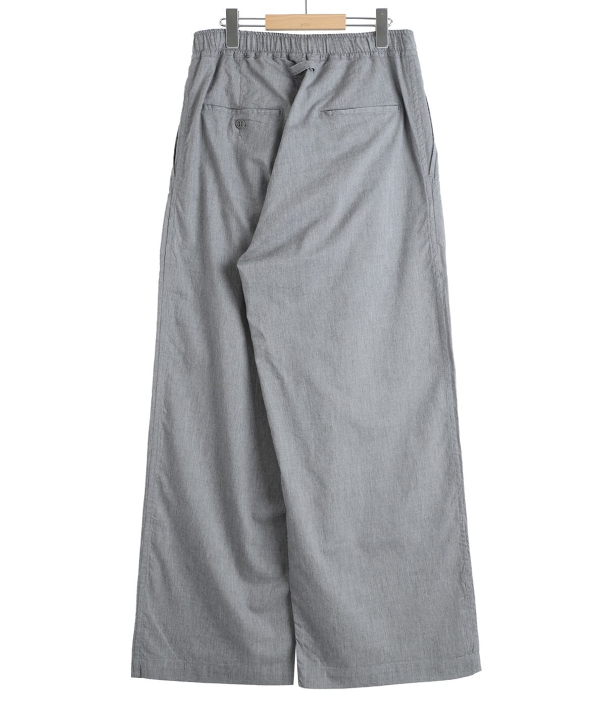 COTTON / SILK NEL 2TUCK WIDE EASY PANTS | GOLD(ゴールド) / パンツ