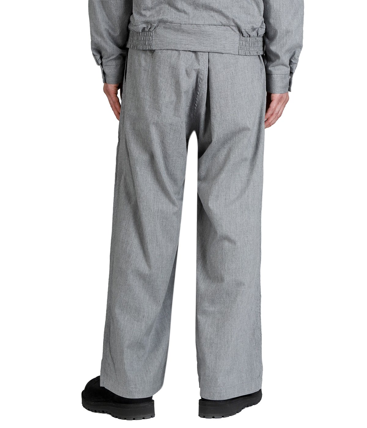 COTTON / SILK NEL 2TUCK WIDE EASY PANTS | GOLD(ゴールド) / パンツ