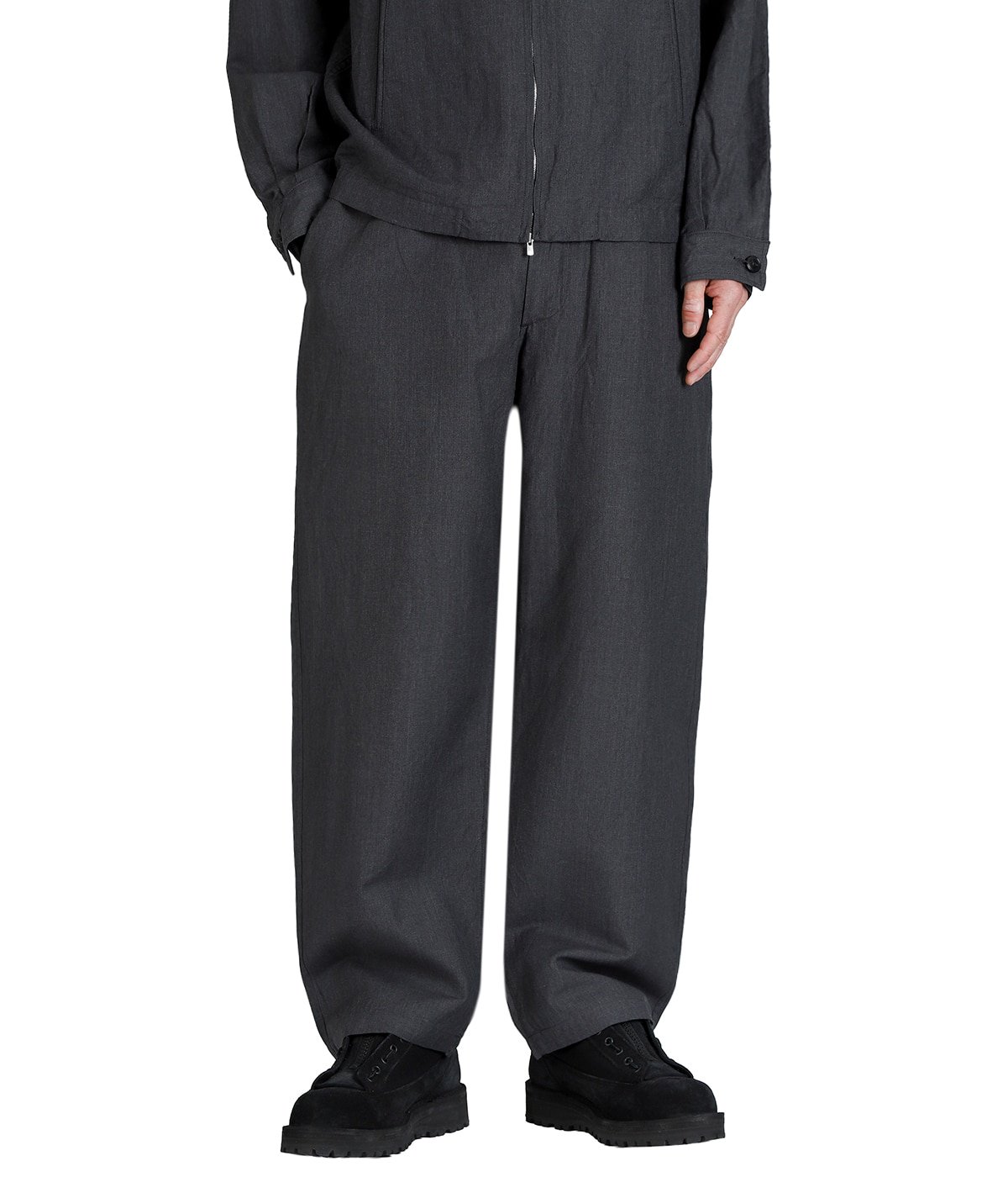 LINEN / WOOL TROPICAL EASY PANTS | GOLD(ゴールド) / パンツ