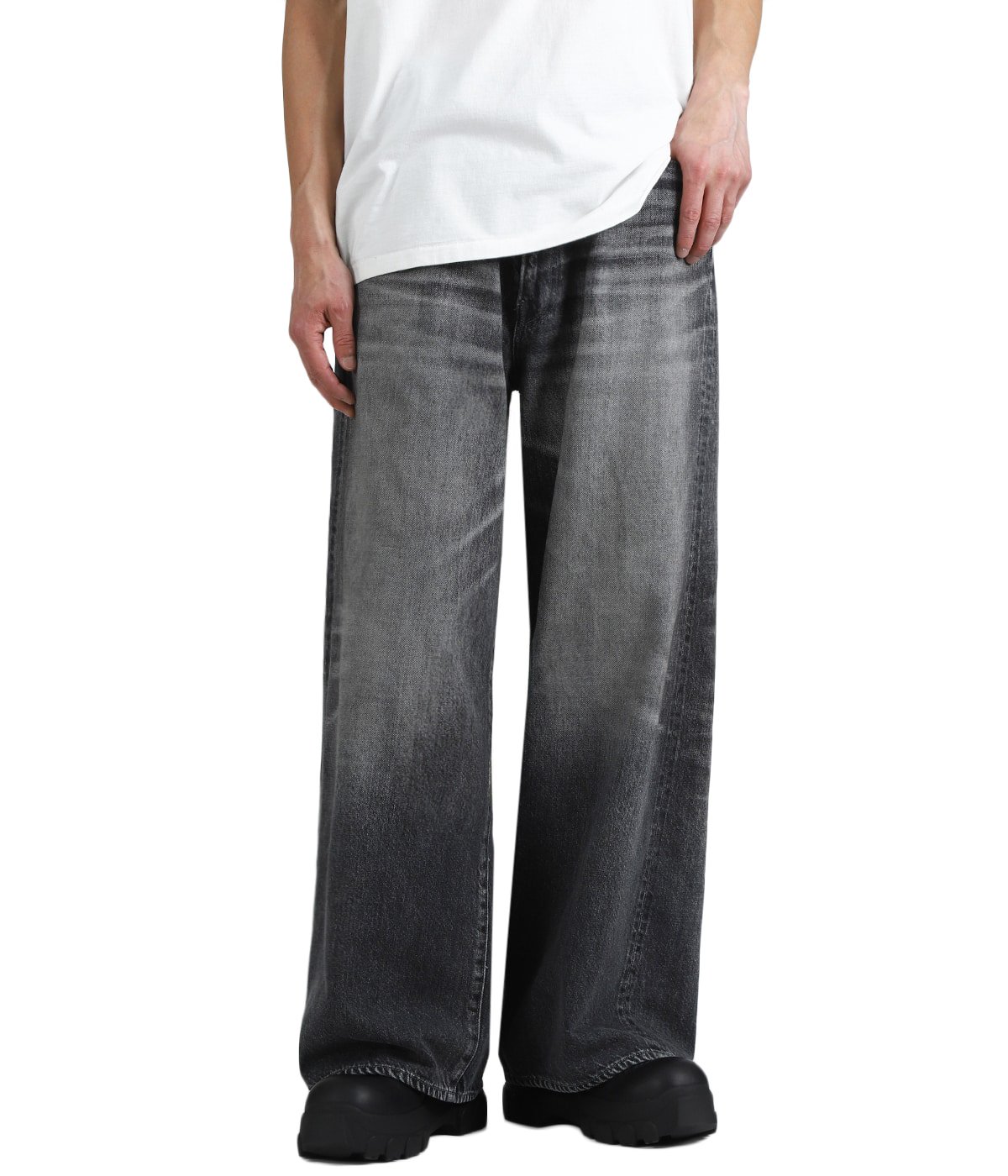 パンツ vanish202a LOOSE FIT OIL COATING JEANS vanish202a loose fit