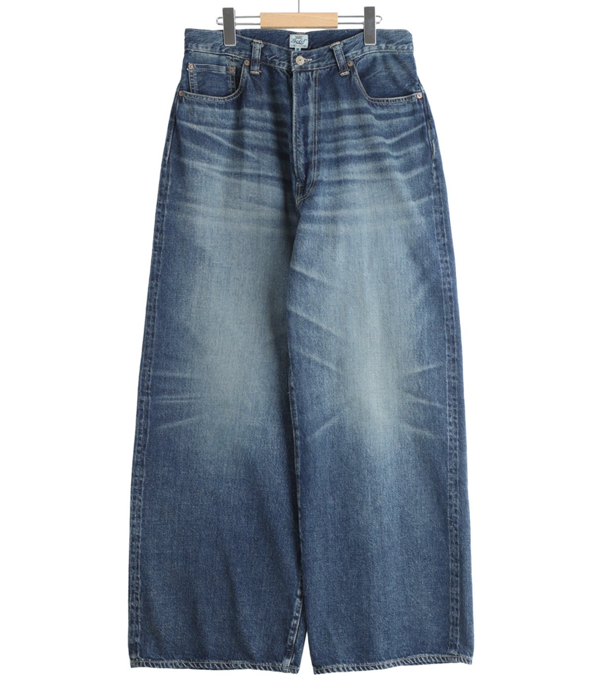 RECYCLED SUVIN COTTON YARN 11.5oz DENIM 5POCKET BAGGY PANTS