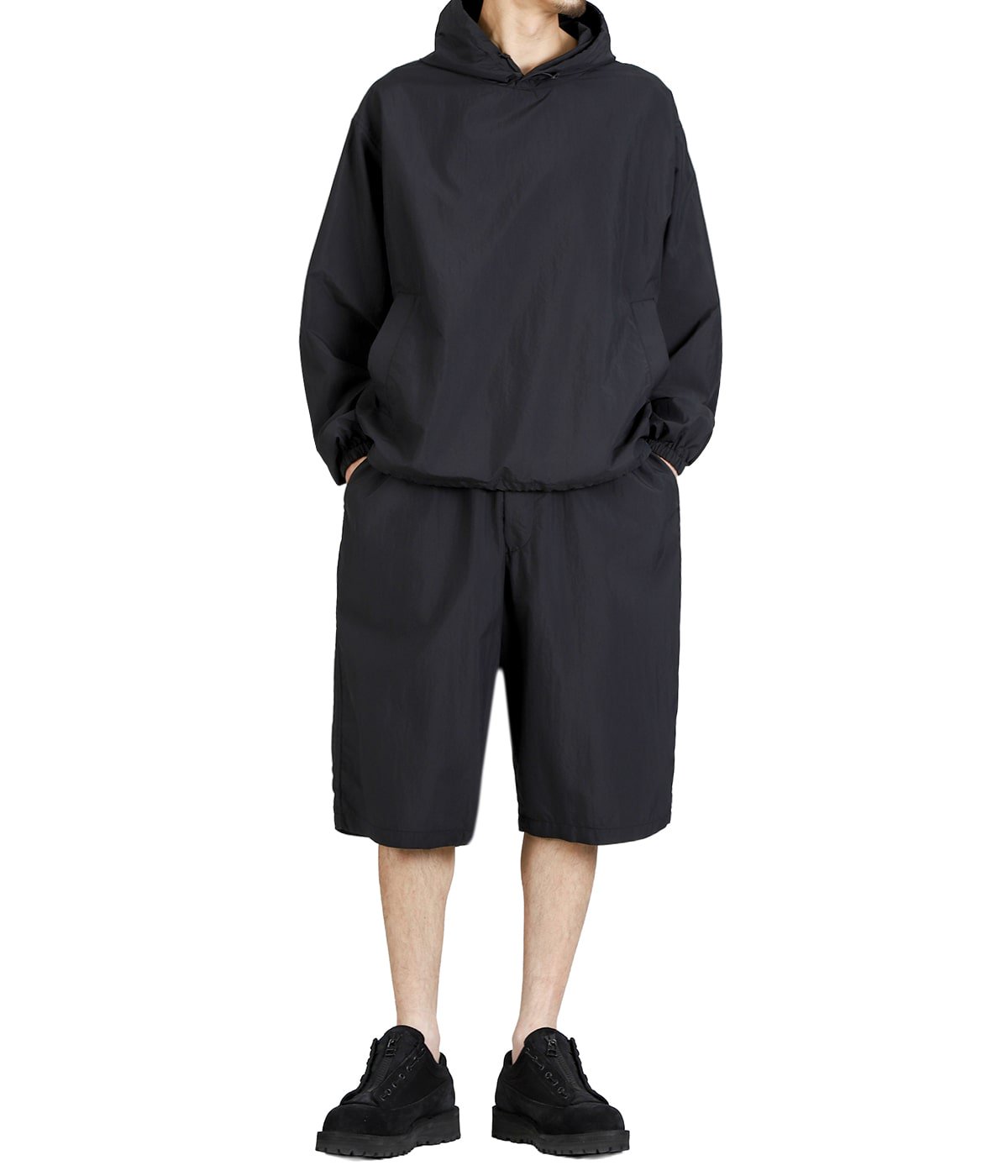 COTTON / NYLON WEATHER CLOTH WIDE SHORTS | GOLD(ゴールド) / パンツ