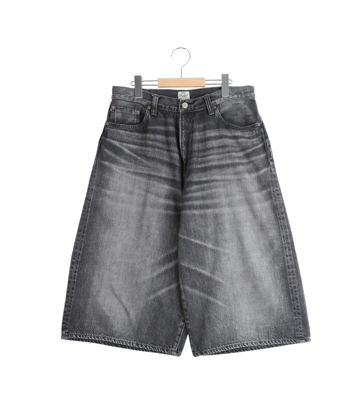 RECYCLED SUVIN COTTON YARN 11.5oz DENIM 5POCKET WIDE SHORTS