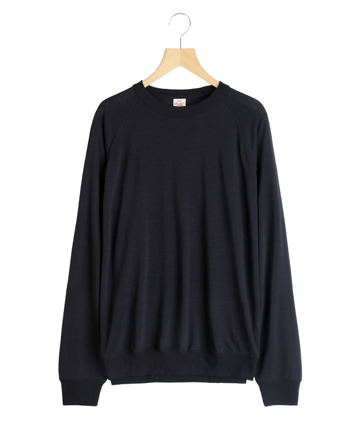 SUMMER WOOL RAGLAN L/S CREW NECK SHIRT | GOLD(ゴールド) / トップス