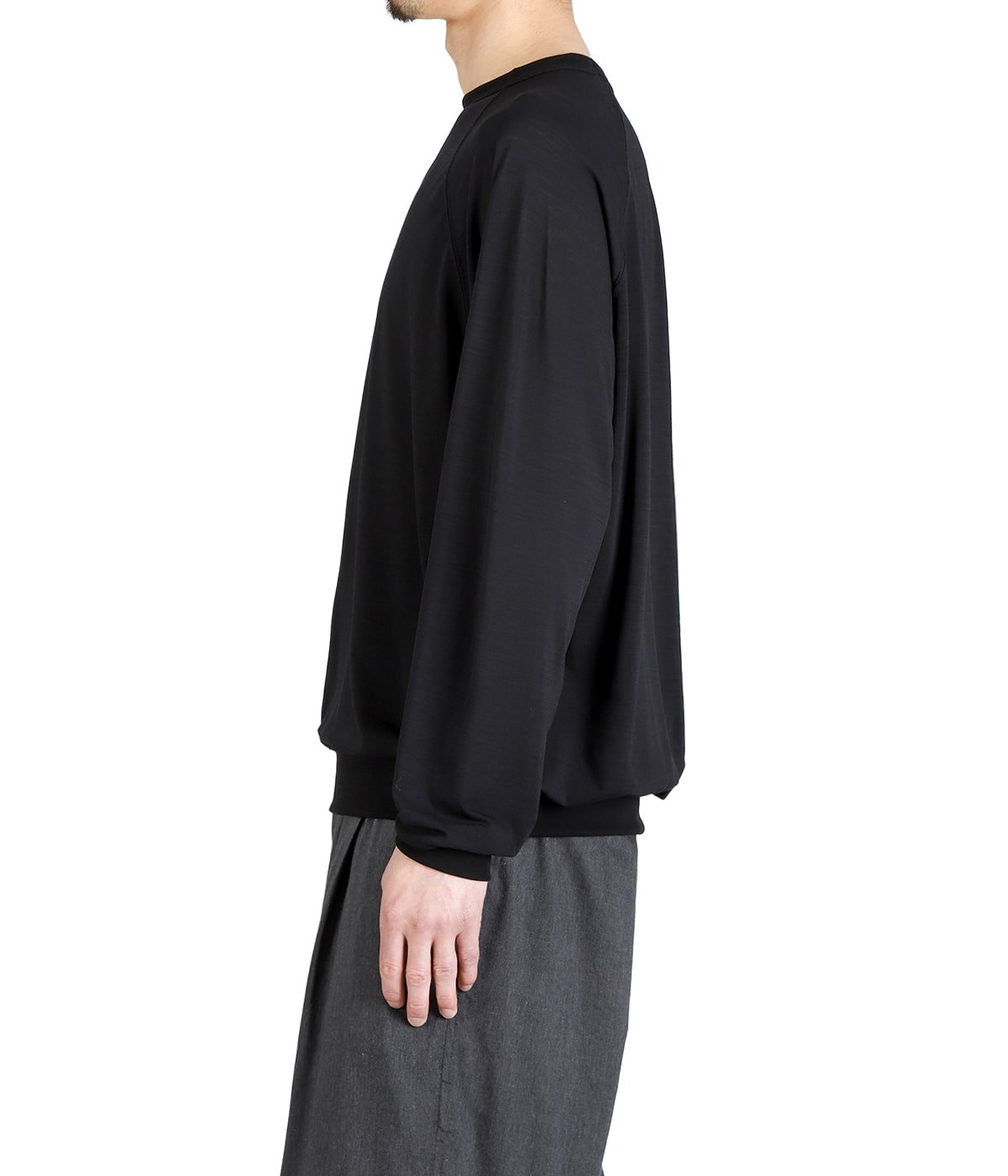 SUMMER WOOL RAGLAN L/S CREW NECK SHIRT | GOLD(ゴールド) / トップス