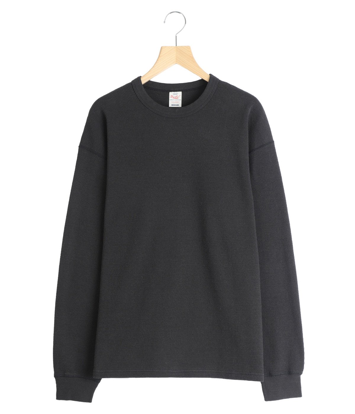 L.G.B. ブラック クロスデザイン 長袖カットソー LIGHT THERMAL REGULAR L/S T-SHIRT | GOLD(ゴールド) / トップス