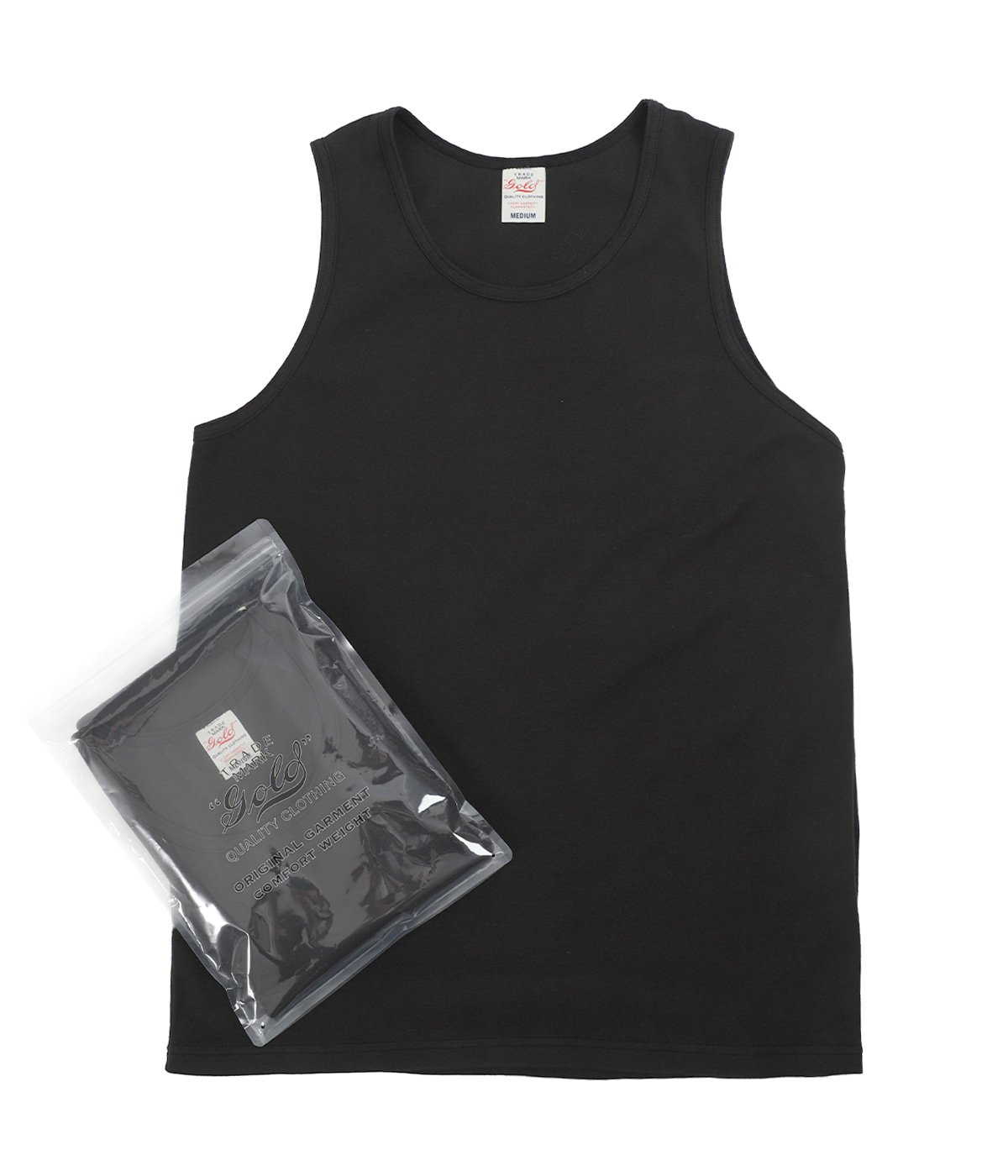 30/1 ORGANIC COTTON 1-PACK TANK TOP | GOLD(ゴールド) / トップス