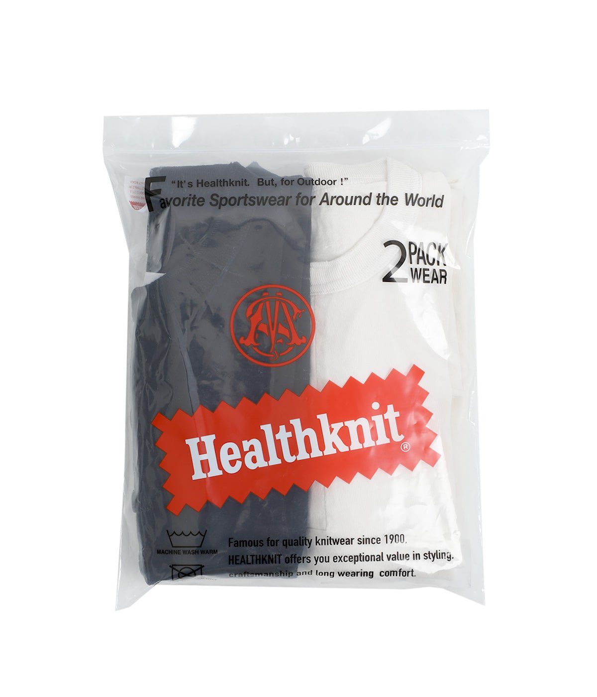 HEALTHKNIT HENRY NECK 2Pack S/S | MASSES(マシス) / トップス