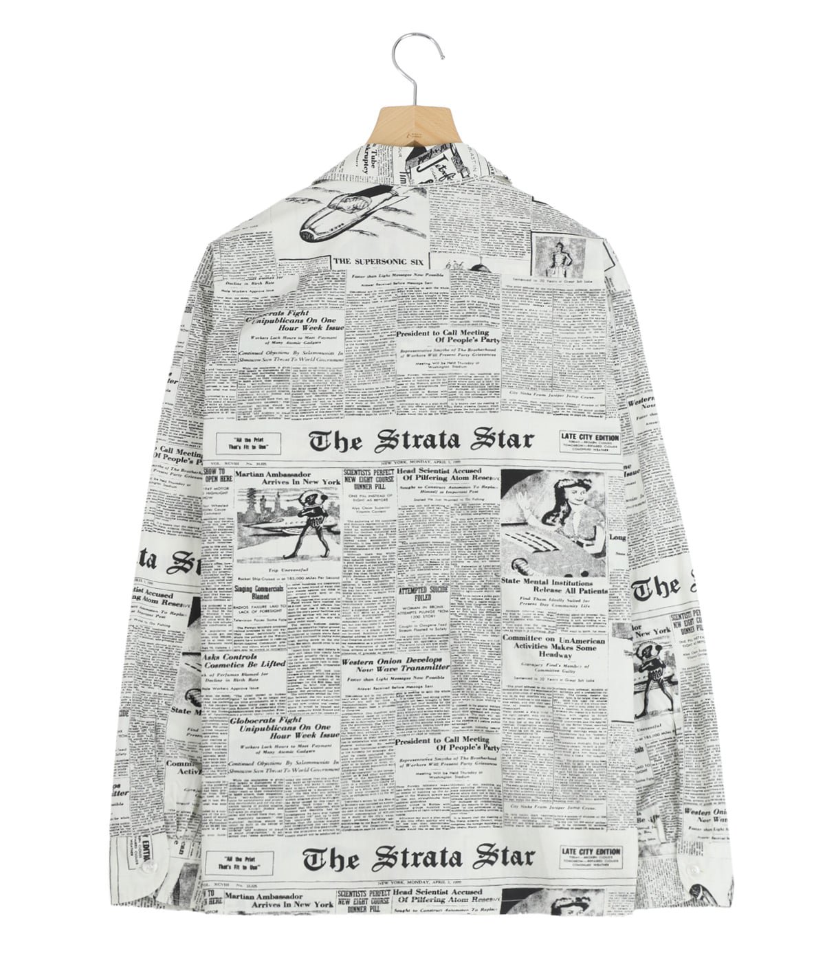 NEWS PAPER SHIRT | MASSES(マシス) / トップス 長袖シャツ (メンズ)の 