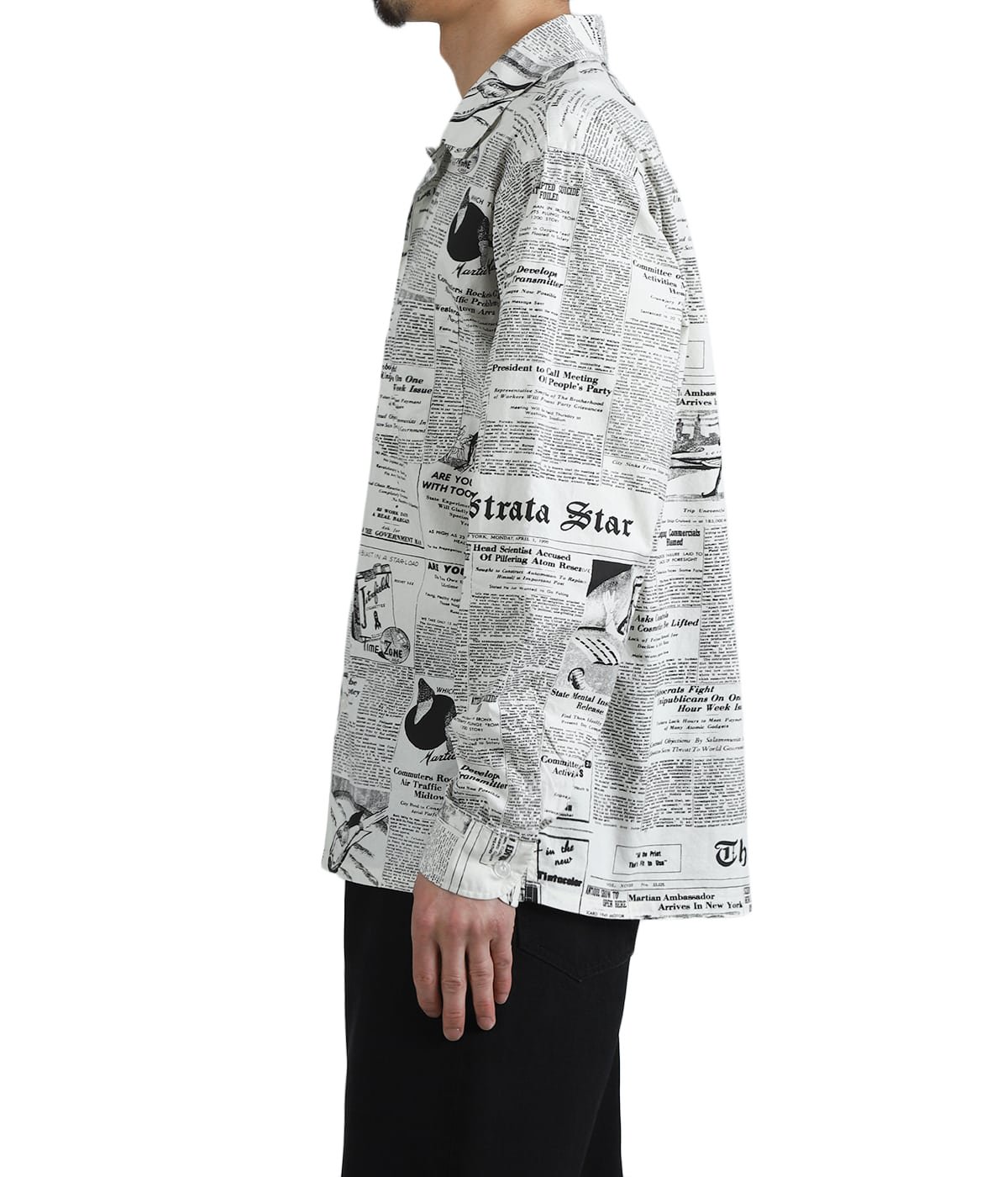 NEWS PAPER SHIRT | MASSES(マシス) / トップス 長袖シャツ (メンズ)の