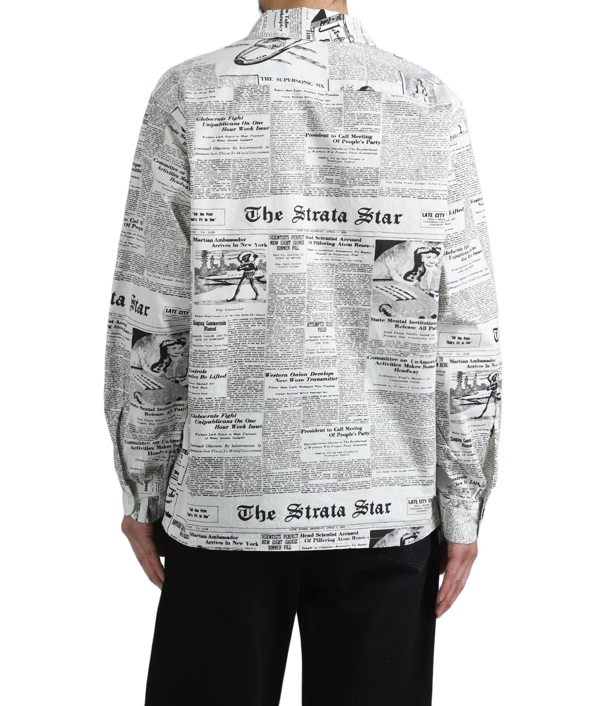 NEWS PAPER SHIRT | MASSES(マシス) / トップス 長袖シャツ (メンズ)の 