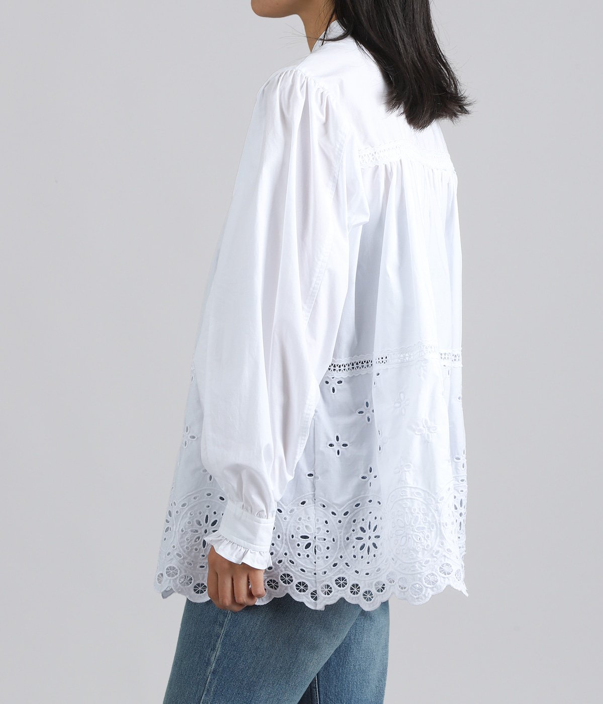 model（162cm） 着用サイズ：34