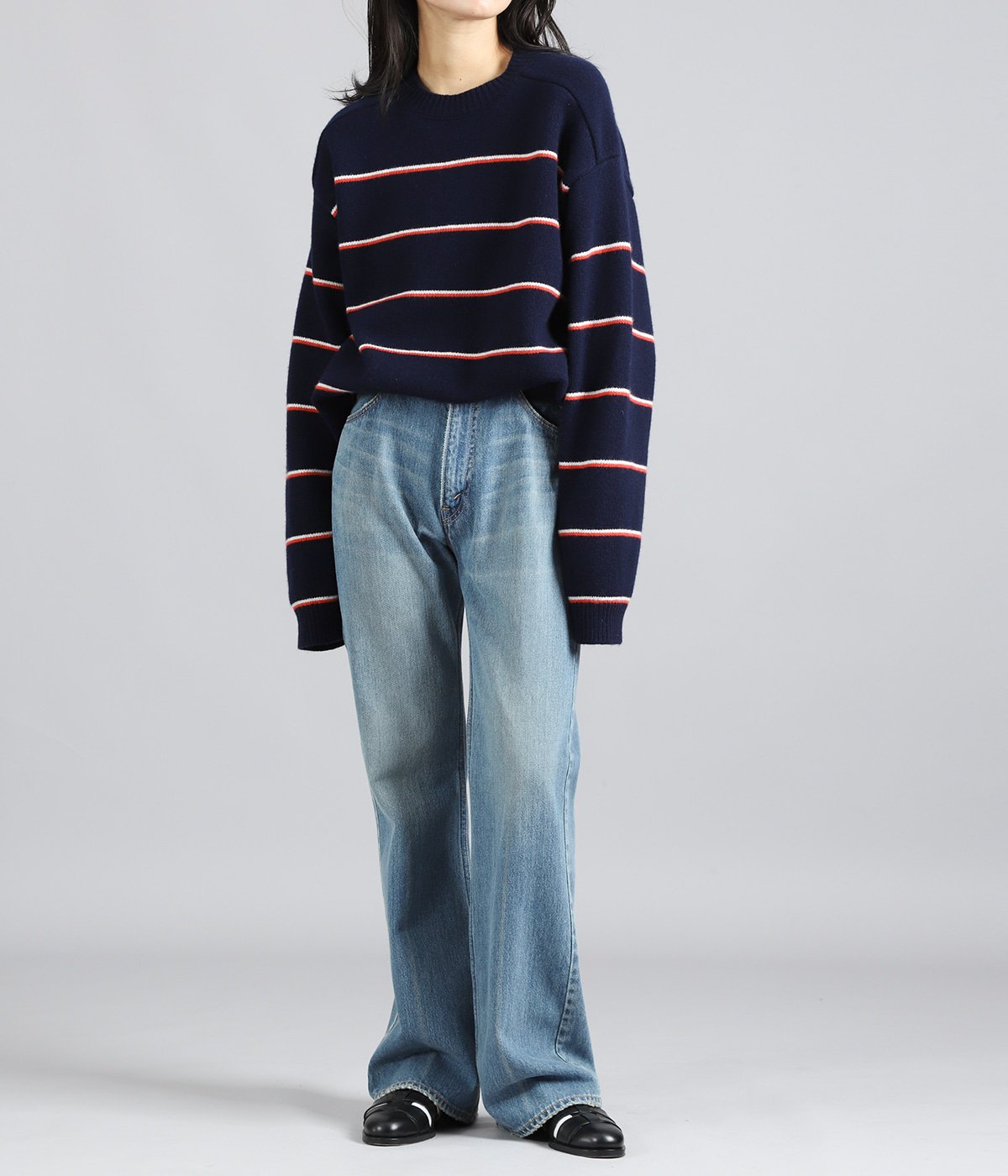 model（162cm） 着用サイズ：34