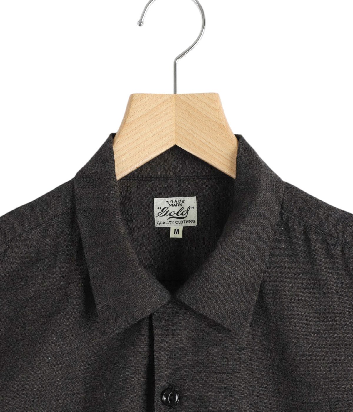 VAT DYE CHAMBRAY OPEN SHIRT | GOLD(ゴールド) / トップス 半袖シャツ