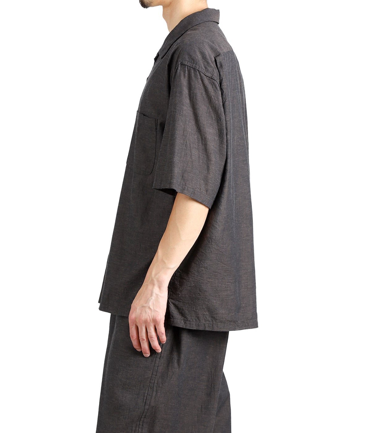 VAT DYE CHAMBRAY OPEN SHIRT | GOLD(ゴールド) / トップス 半袖シャツ