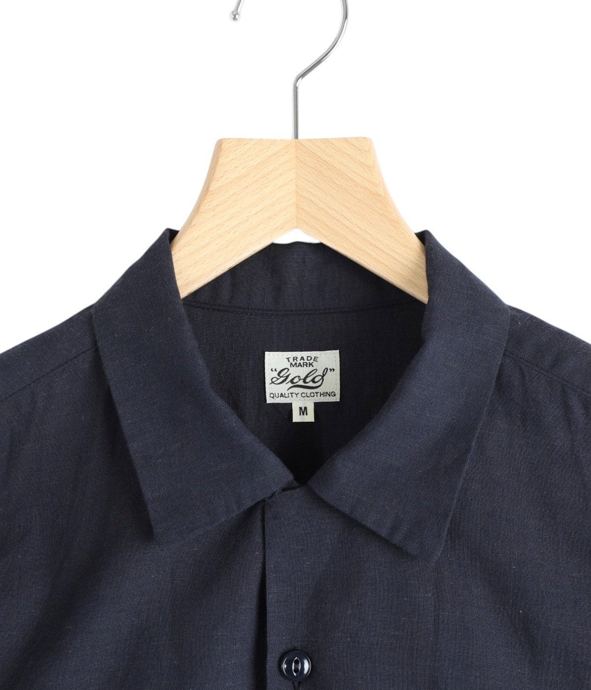VAT DYE CHAMBRAY OPEN SHIRT | GOLD(ゴールド) / トップス 半袖シャツ