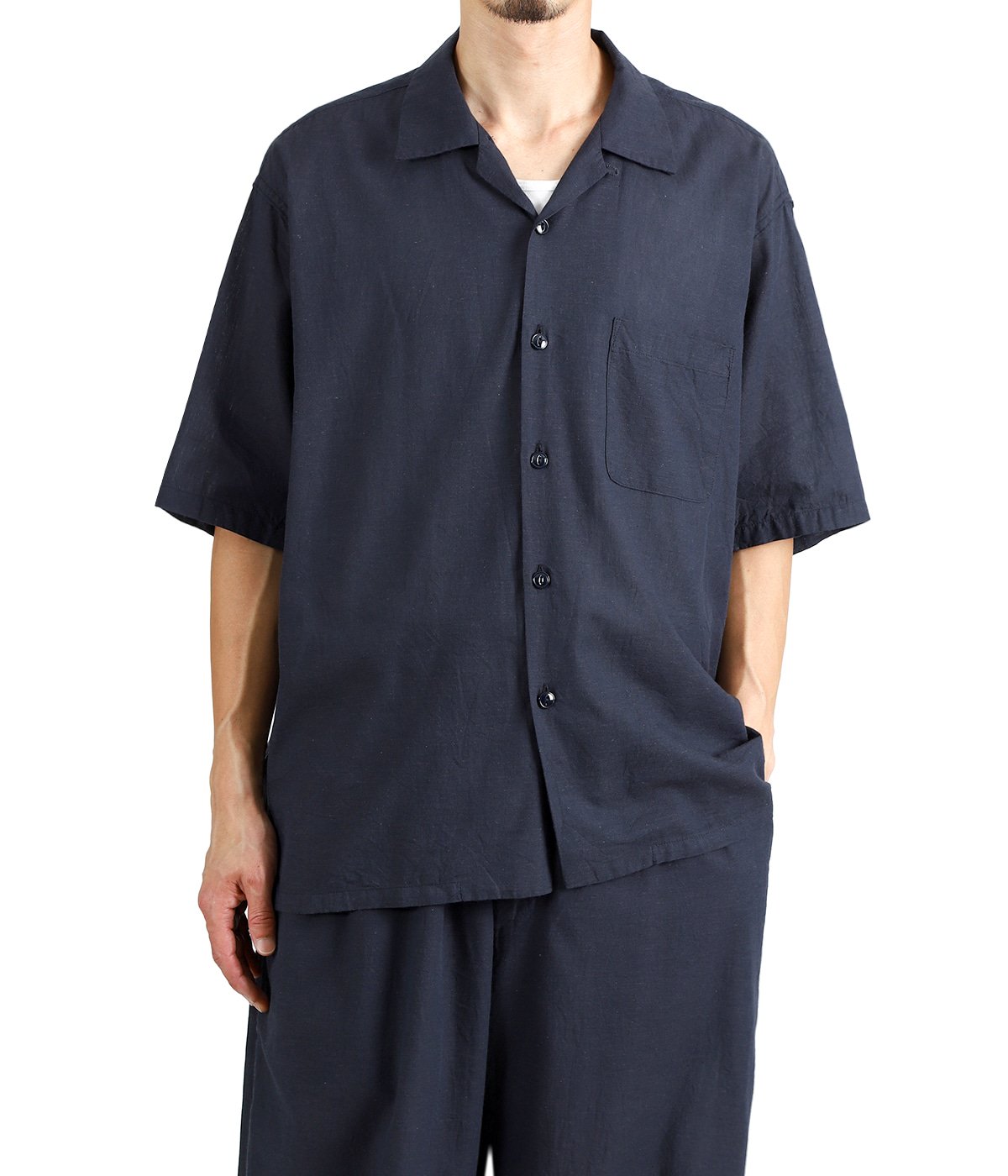 VAT DYE CHAMBRAY OPEN SHIRT | GOLD(ゴールド) / トップス 半袖シャツ