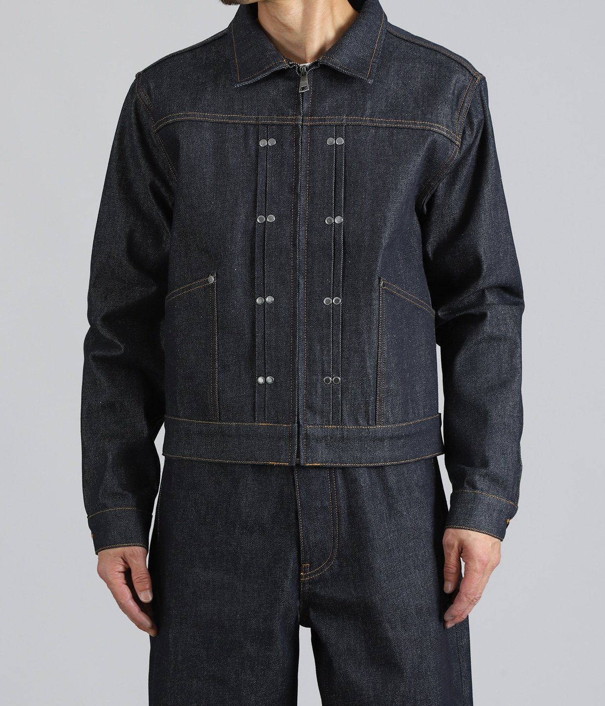 新品未使用✨ダブスタ　2025　ロゴレーザー加工デニムジャケット　38　完売 DOUBLE RIVET DENIM JACKET | NO MAINTENANCE(ノーメンテナンス