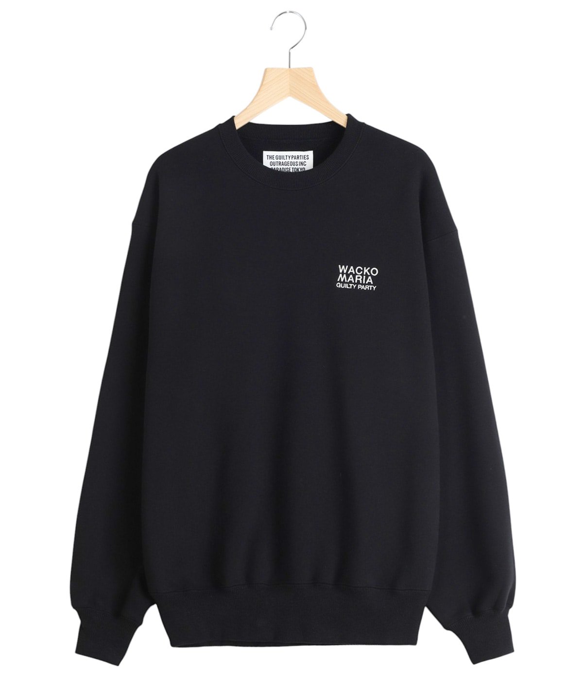 トップス WACKO MARIA WASHED MIDDLE CREW SWEAT WASHED MIDDLE WEIGHT CREW NECK SWEAT SHIRT | WACKO MARIA