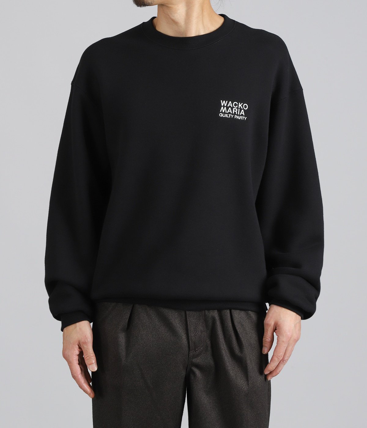 WASHED MIDDLE WEIGHT CREW NECK SWEAT SHIRT | WACKO MARIA