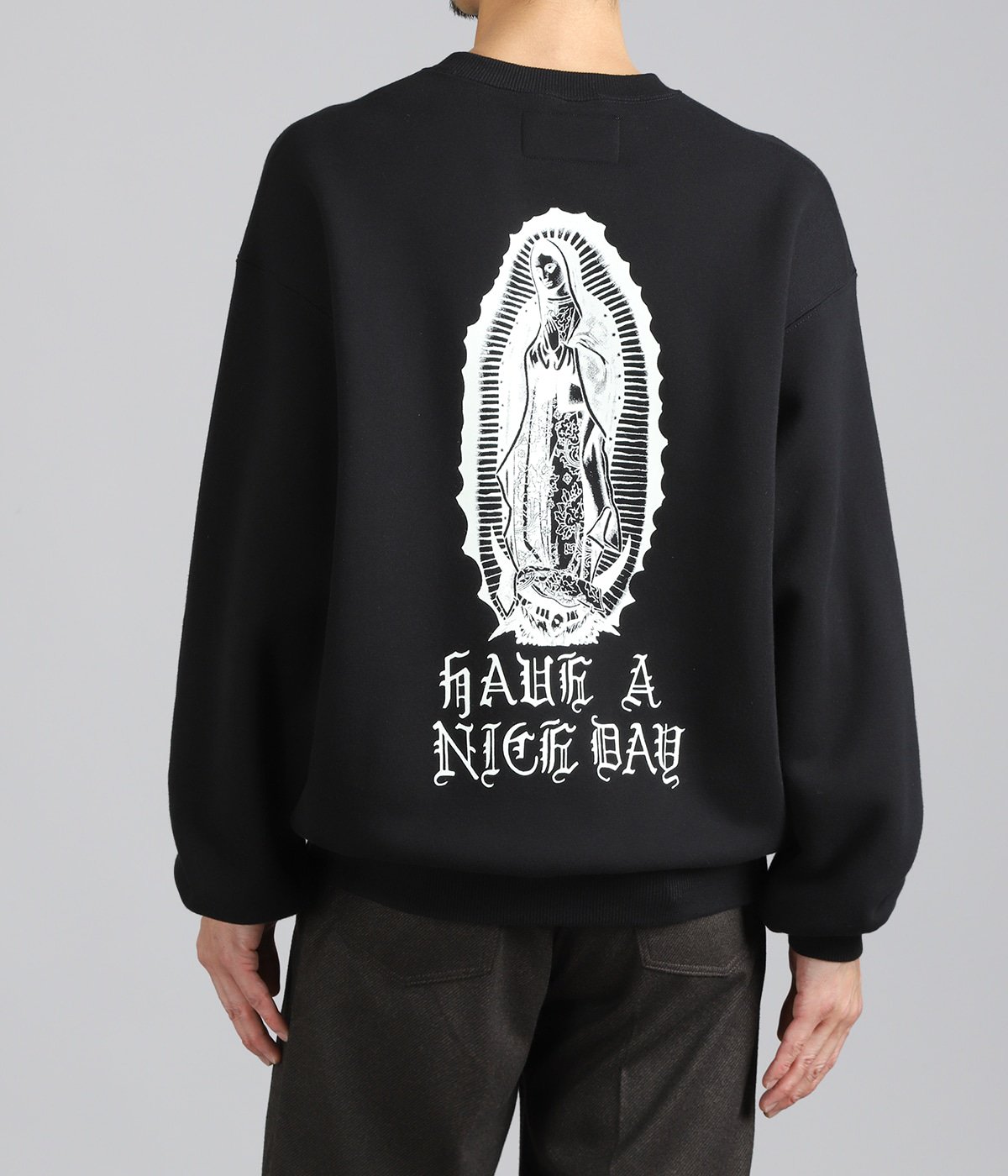 WASHED MIDDLE WEIGHT CREW NECK SWEAT SHIRT | WACKO MARIA