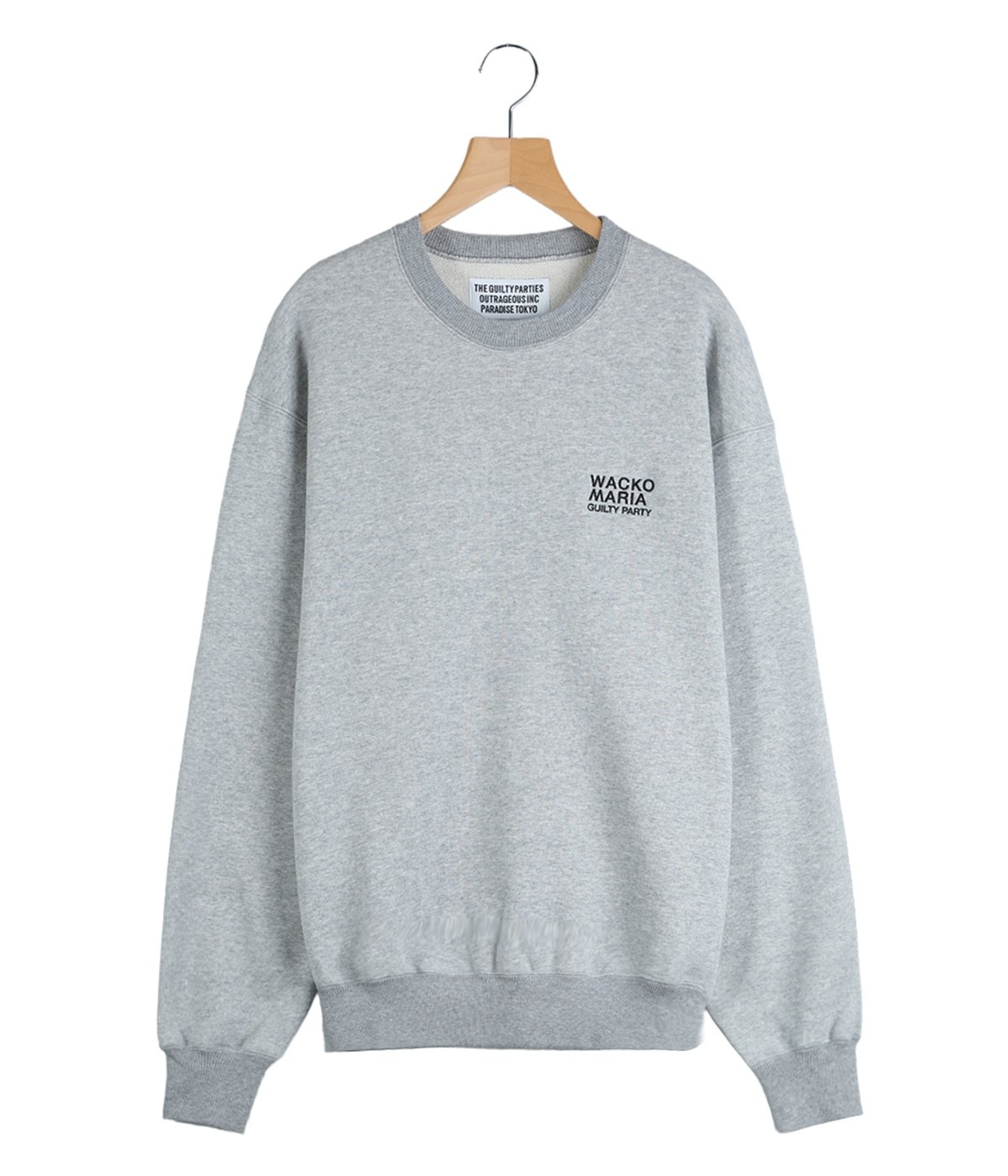 WASHED MIDDLE WEIGHT CREW NECK SWEAT SHIRT | WACKO MARIA