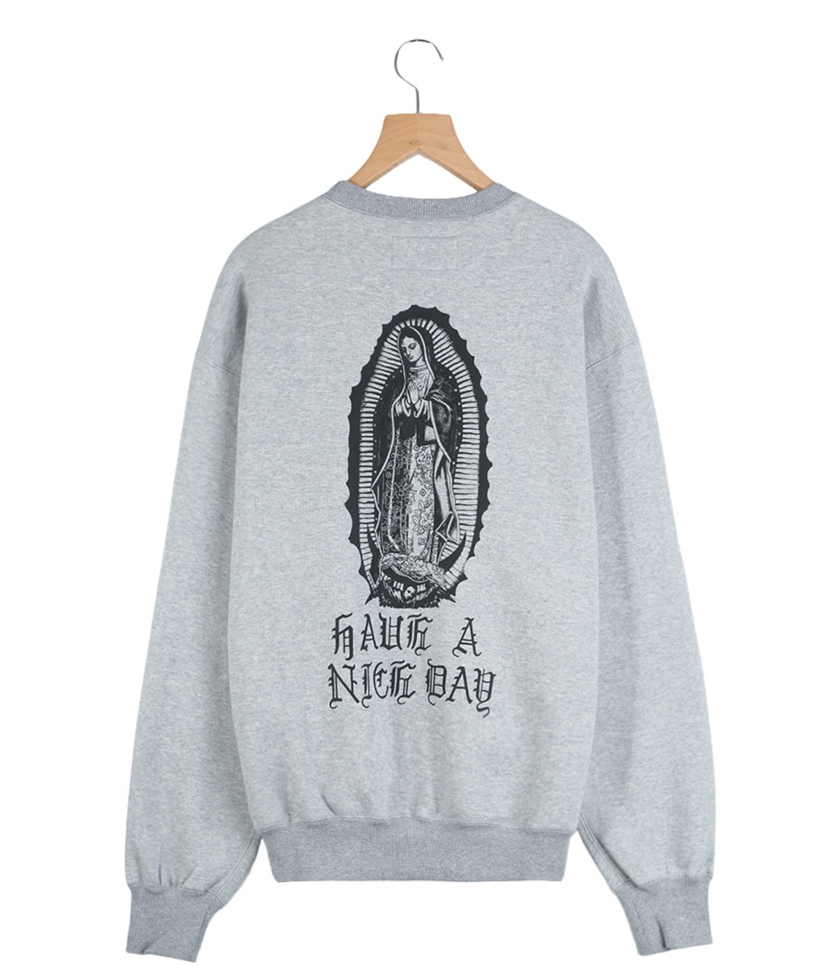 WASHED MIDDLE WEIGHT CREW NECK SWEAT SHIRT | WACKO MARIA