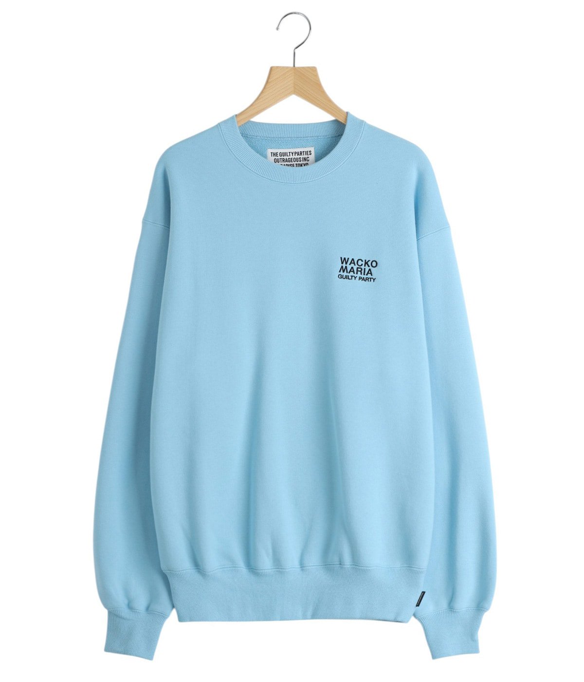 トップス WACKO MARIA WASHED MIDDLE CREW SWEAT WASHED MIDDLE WEIGHT CREW NECK SWEAT SHIRT | WACKO MARIA