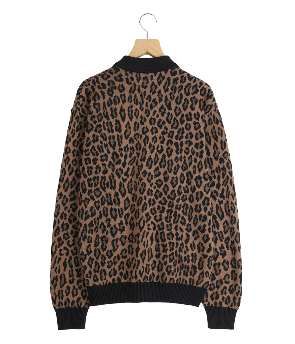 LEOPARD KNIT POLO SHIRT | WACKO MARIA(ワコマリア) / トップス