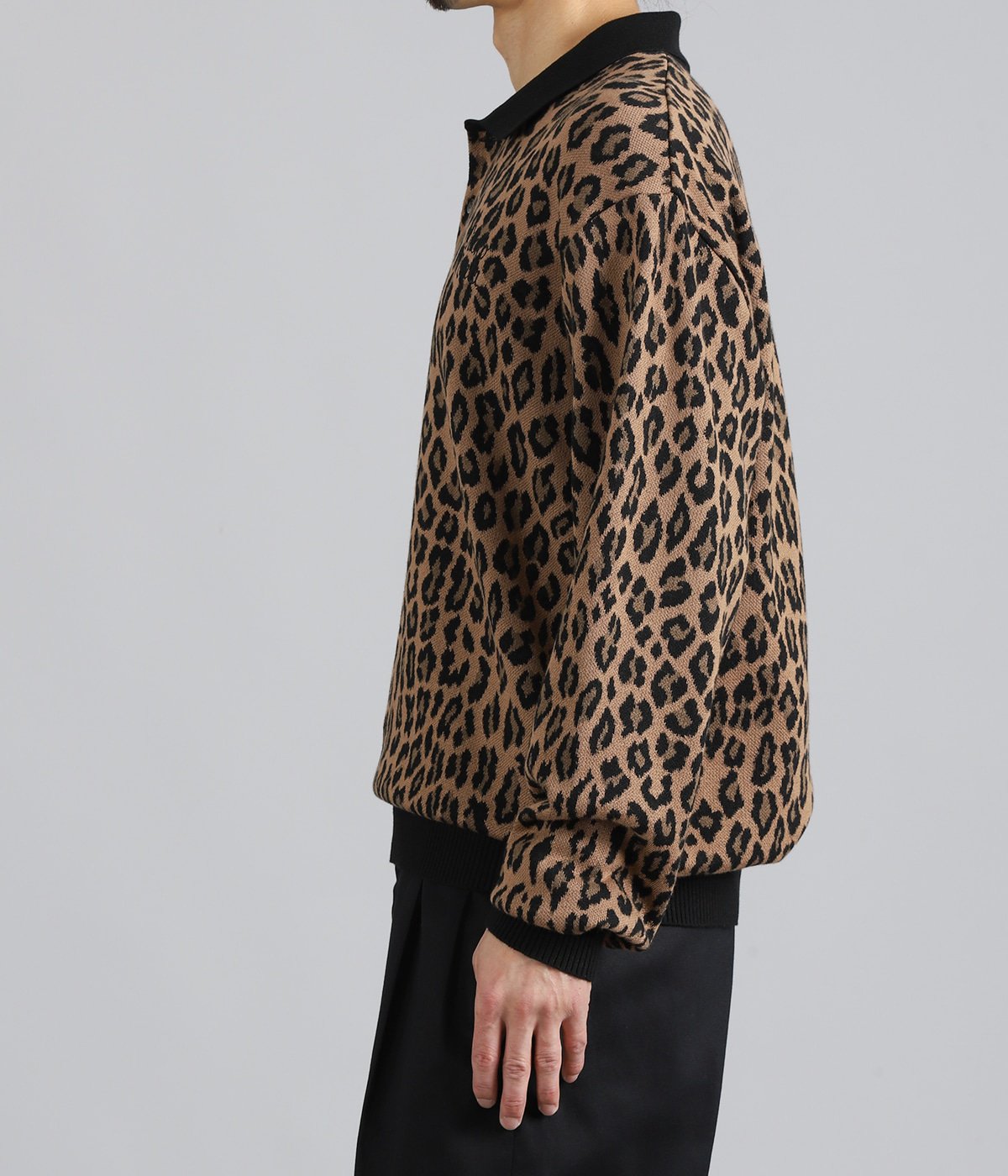 LEOPARD KNIT POLO SHIRT | WACKO MARIA(ワコマリア) / トップス
